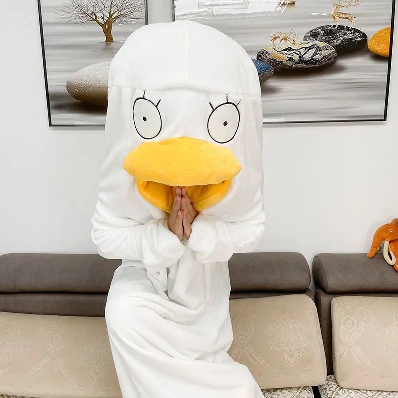 Duck Cosplay Costumes One Piece Pajamas Lovely Shape Jumpsuit Sleepwear for view 5