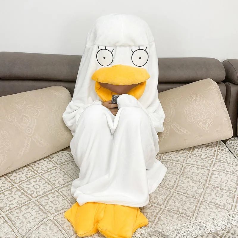 Duck Cosplay Costumes One Piece Pajamas Lovely Shape Jumpsuit Sleepwear for view 4