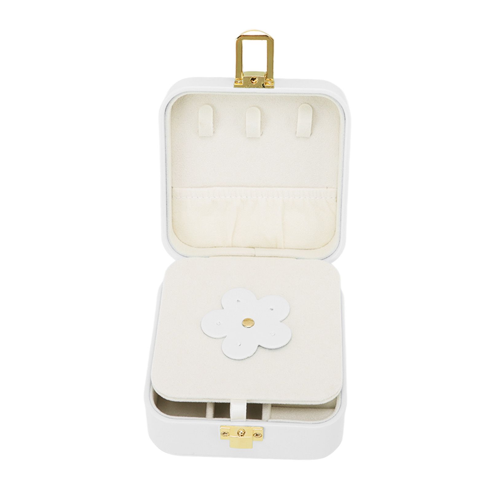 Jewelry Case Small Jewelry Box Organizer Display Storage Portable for Rings view 2