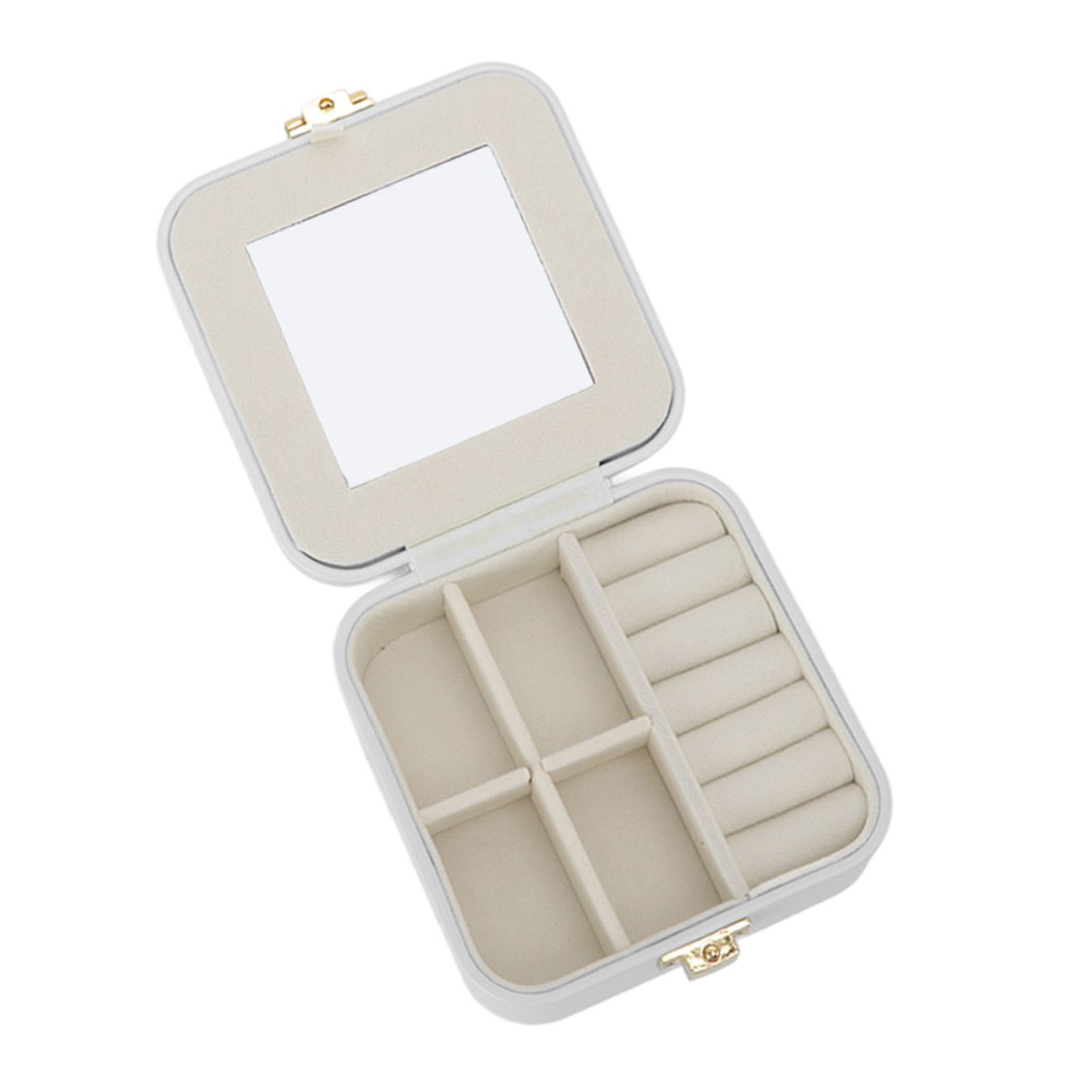 Jewelry Case Small Jewelry Box Organizer Display Storage Portable for Rings view 3