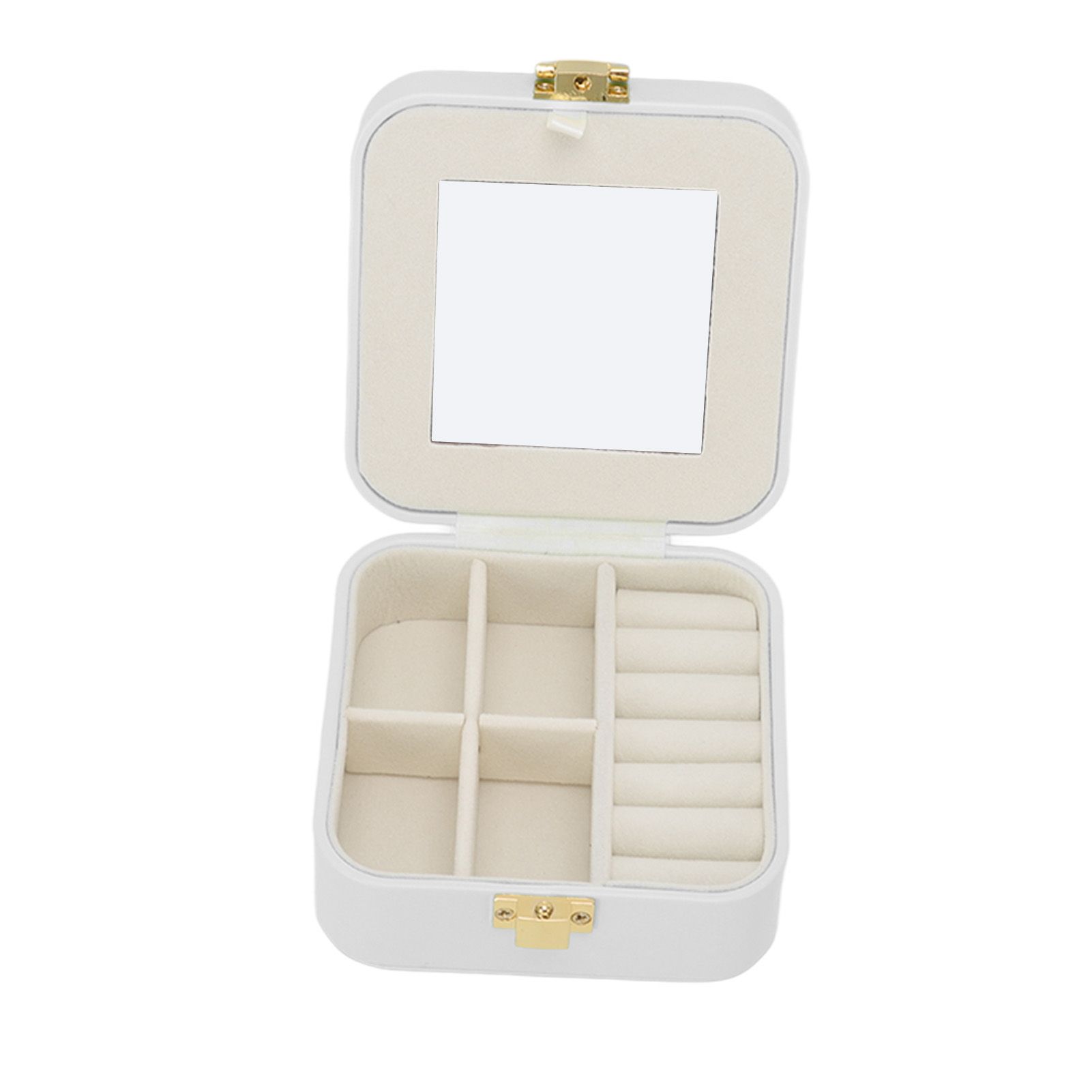 Jewelry Case Small Jewelry Box Organizer Display Storage Portable for Rings view 6