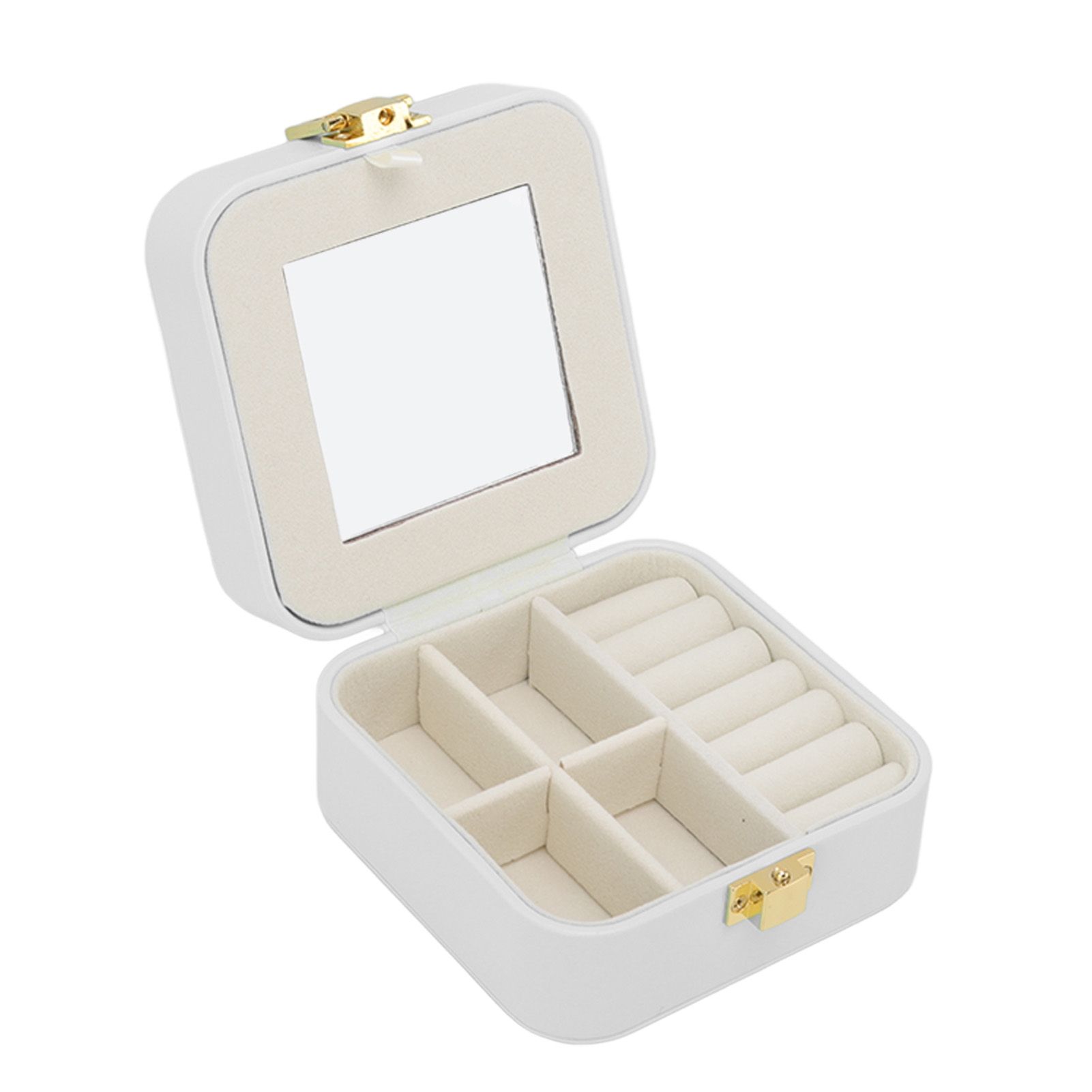 Jewelry Case Small Jewelry Box Organizer Display Storage Portable for Rings view 9