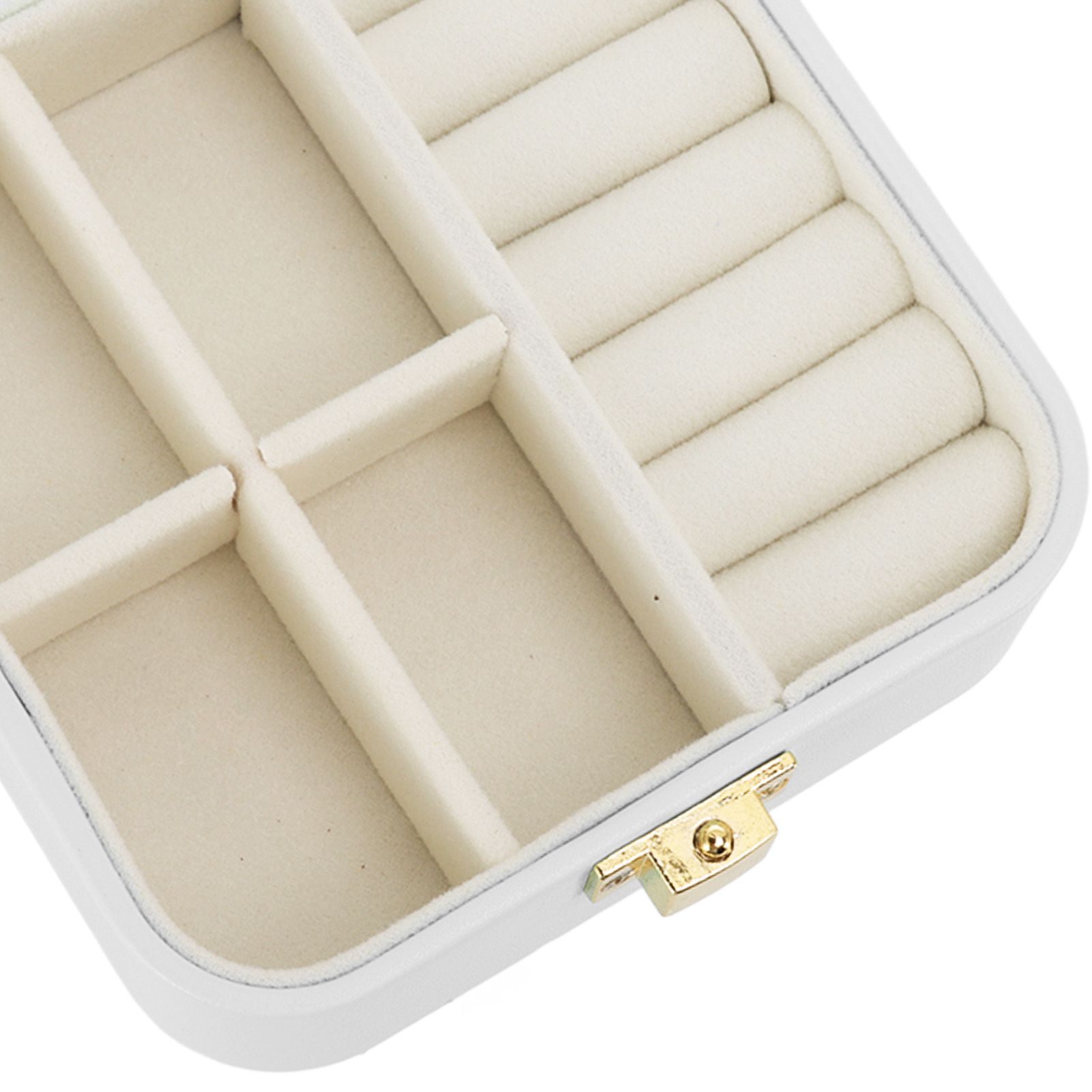 Jewelry Case Small Jewelry Box Organizer Display Storage Portable for Rings view 15