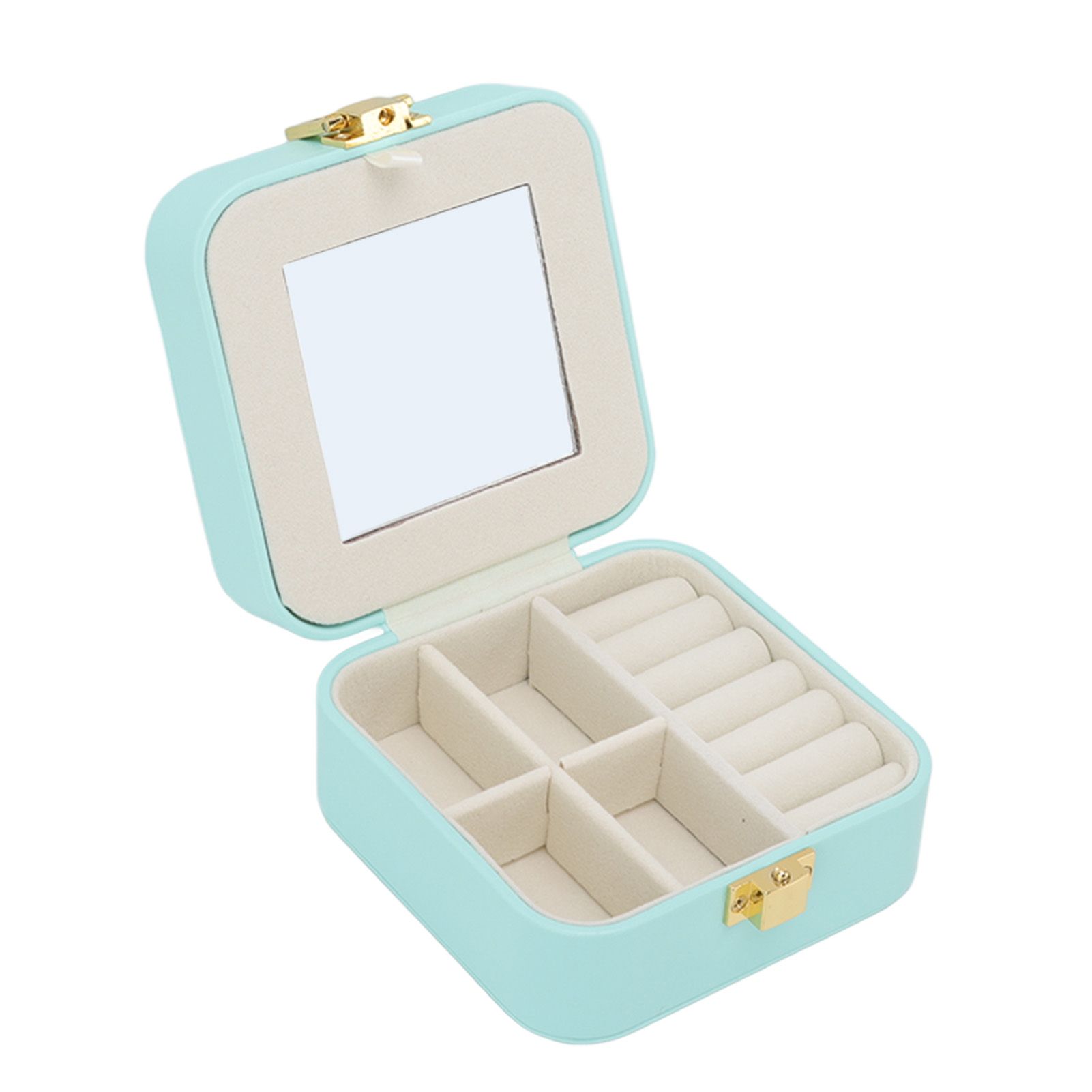 Jewelry Case Small Jewelry Box Organizer Display Storage Portable for Rings view 2