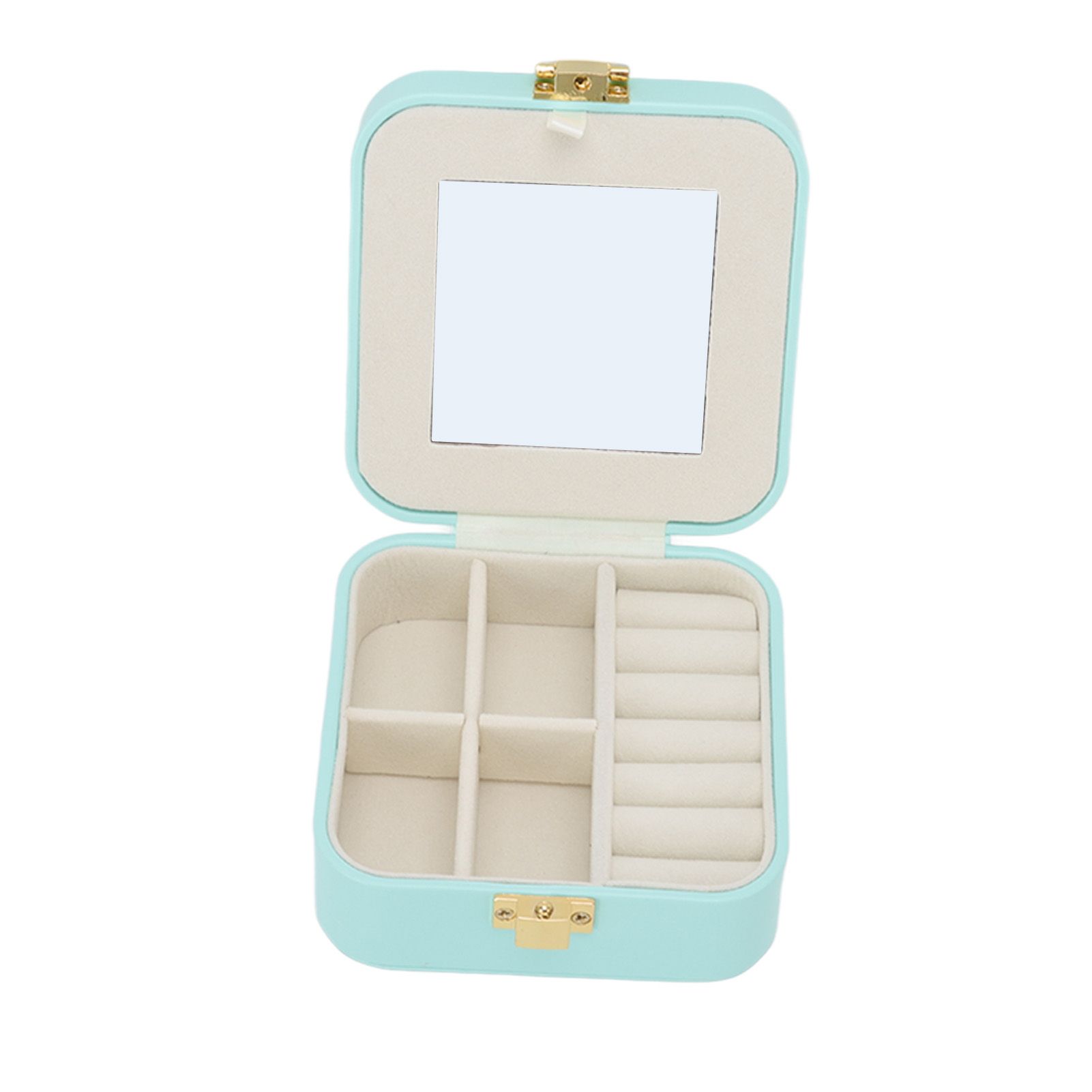 Jewelry Case Small Jewelry Box Organizer Display Storage Portable for Rings view 4