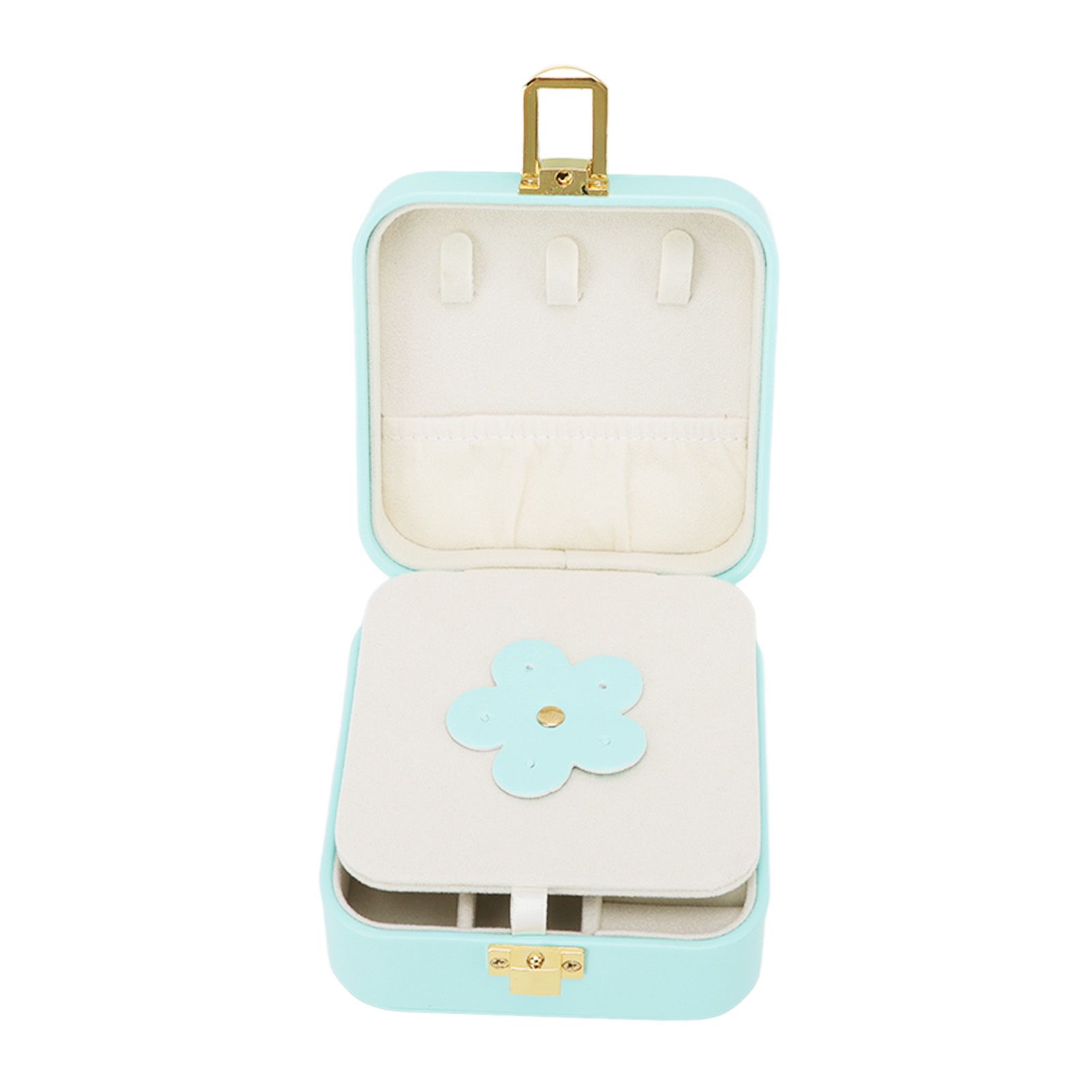 Jewelry Case Small Jewelry Box Organizer Display Storage Portable for Rings view 5