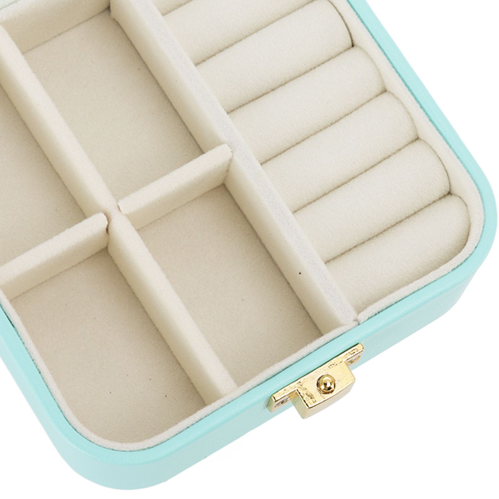 Jewelry Case Small Jewelry Box Organizer Display Storage Portable for Rings view 13