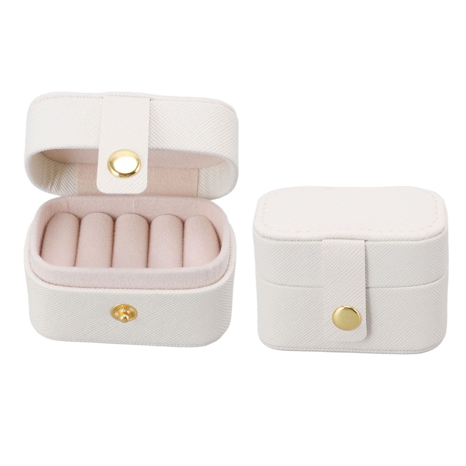 Mini Ring Storage Box PU Leather Small Jewelry Box Organizer Small Travel view 9