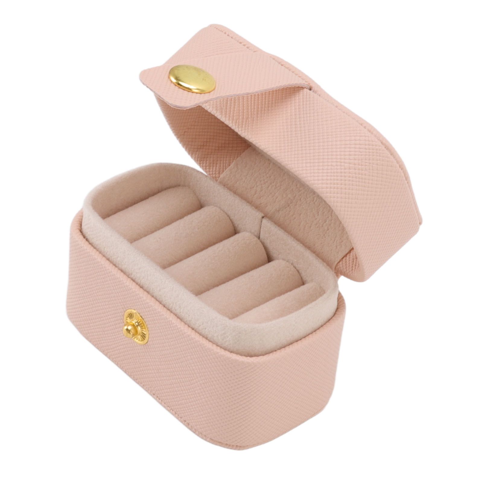 Mini Ring Storage Box PU Leather Small Jewelry Box Organizer Small Travel view 2
