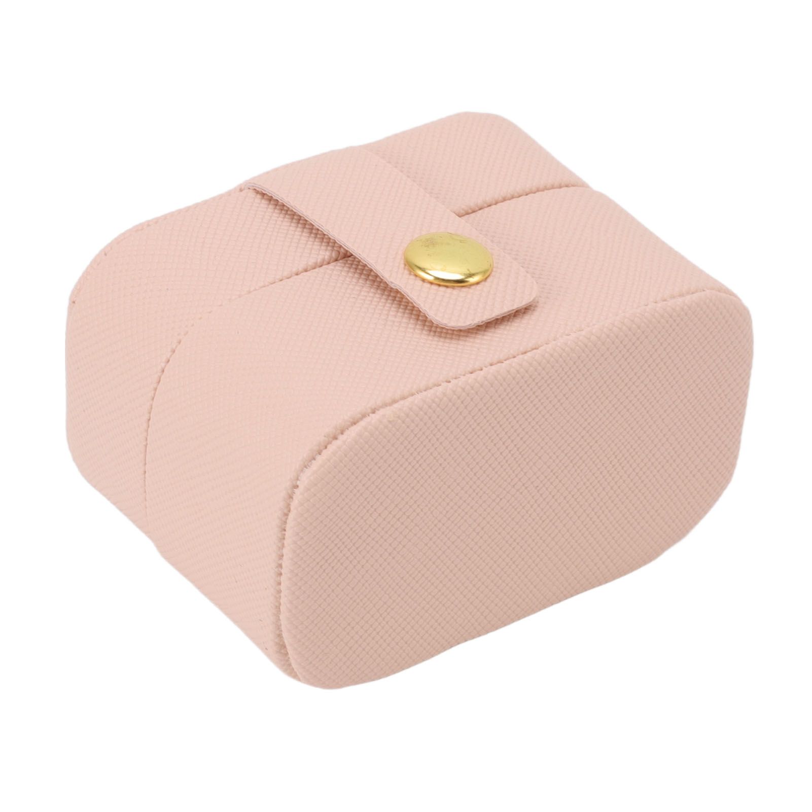 Mini Ring Storage Box PU Leather Small Jewelry Box Organizer Small Travel view 7