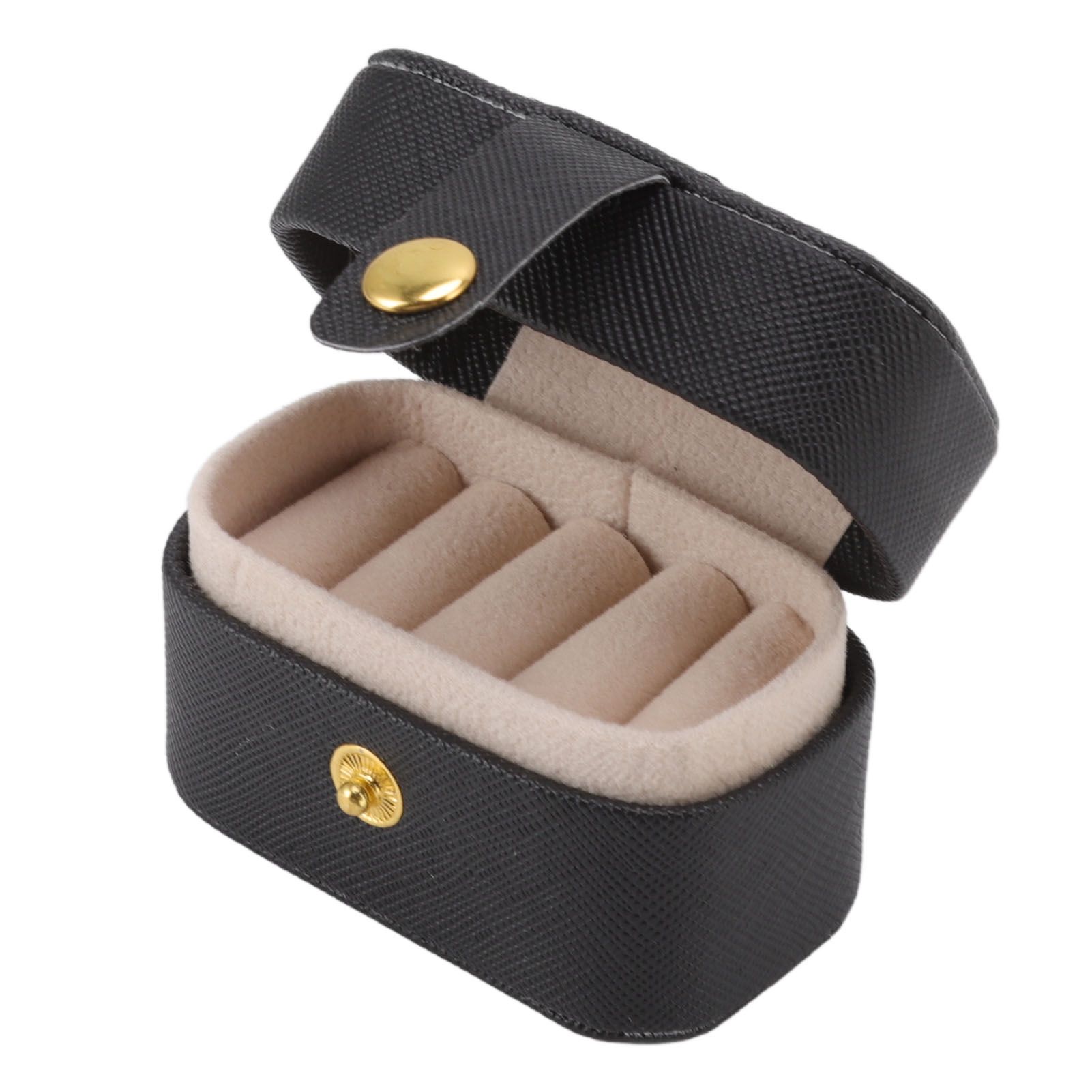 Mini Ring Storage Box PU Leather Small Jewelry Box Organizer Small Travel view 2
