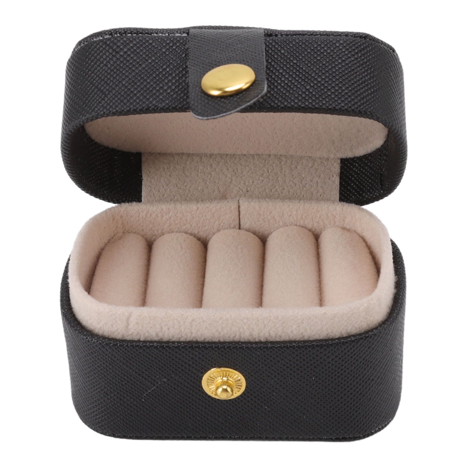 Mini Ring Storage Box PU Leather Small Jewelry Box Organizer Small Travel view 3
