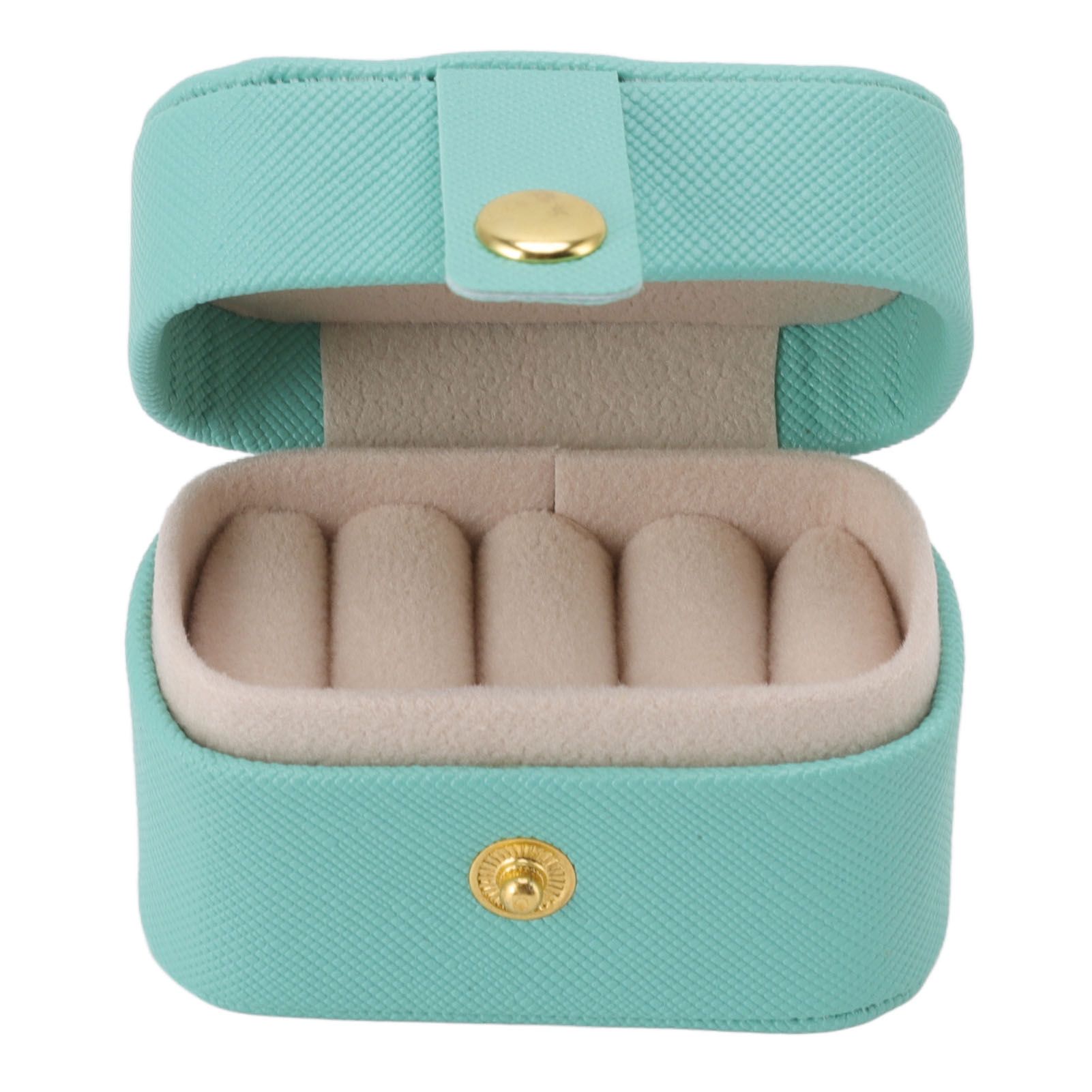 Mini Ring Storage Box PU Leather Small Jewelry Box Organizer Small Travel view 3