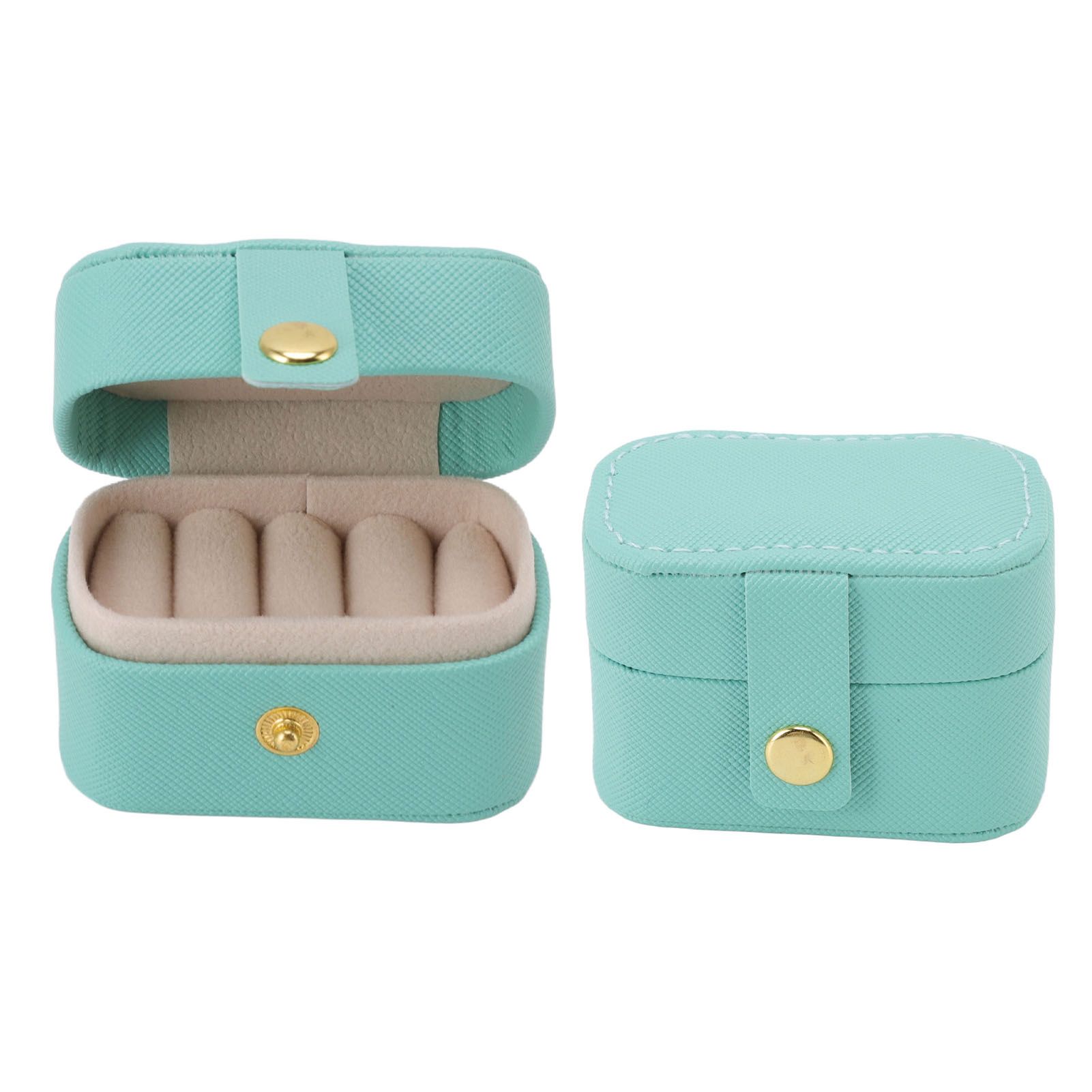 Mini Ring Storage Box PU Leather Small Jewelry Box Organizer Small Travel view 9