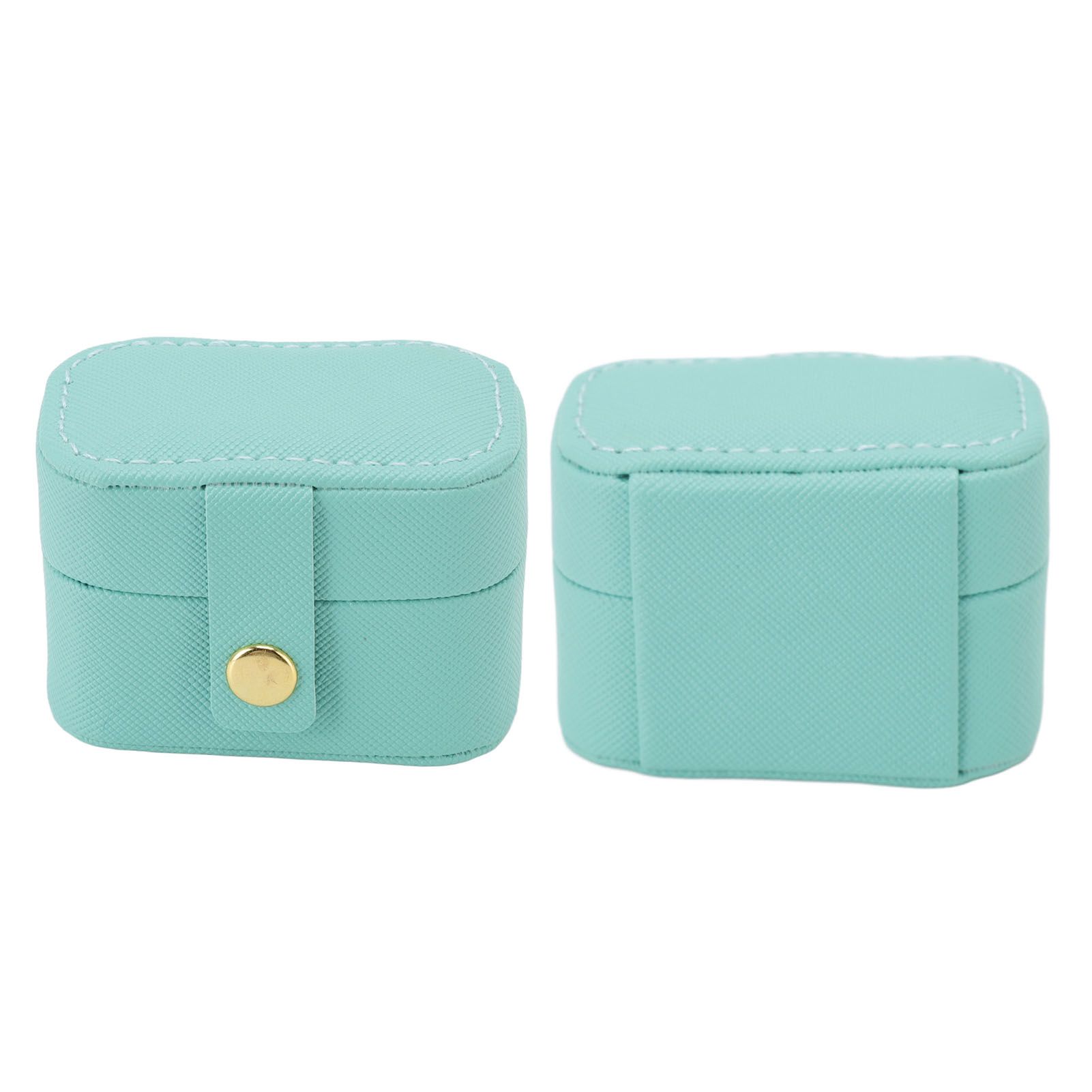 Mini Ring Storage Box PU Leather Small Jewelry Box Organizer Small Travel view 10