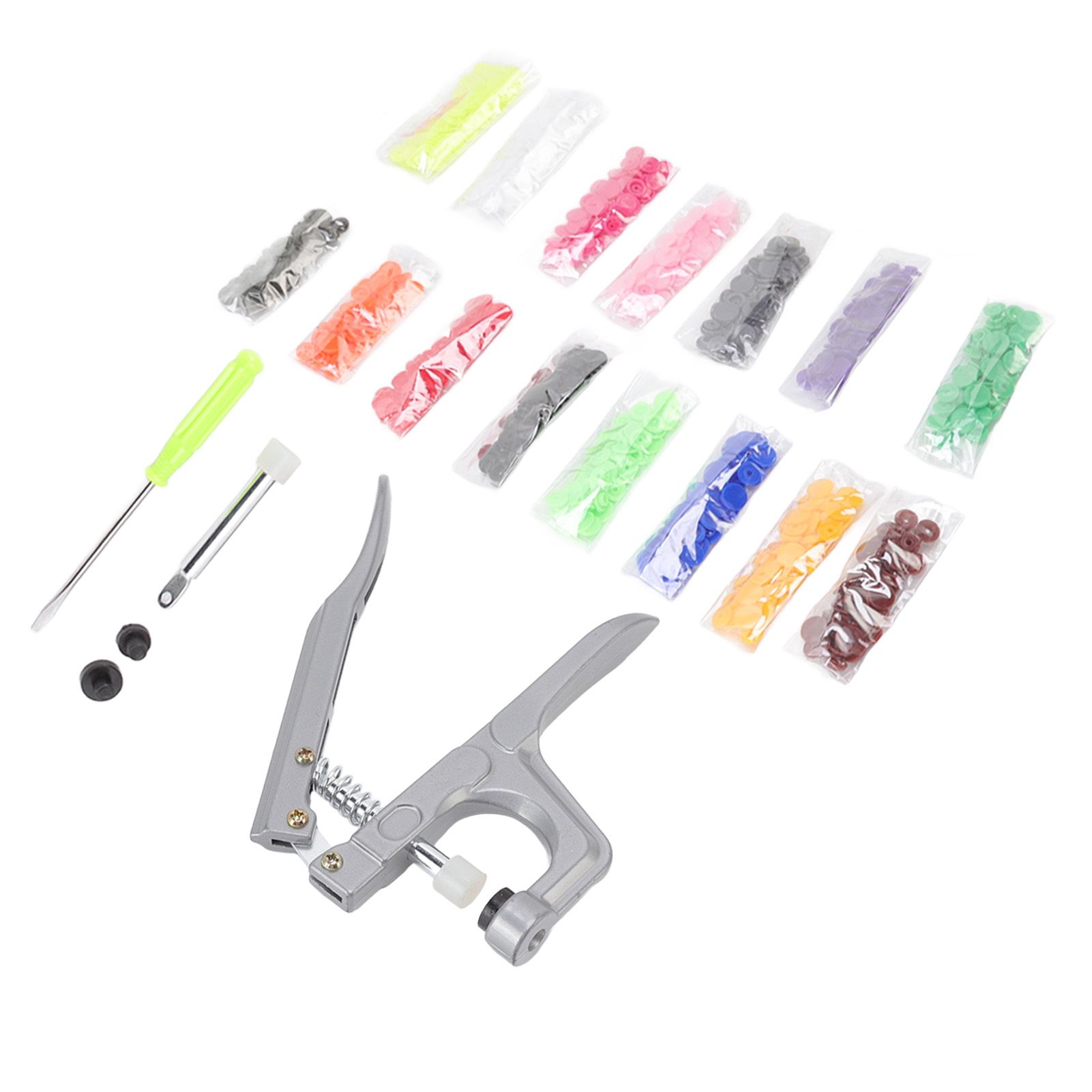 Plastic Snap Set Plastic Stainless Steel Practical Sewing Snaps Fasteners Kit view 2