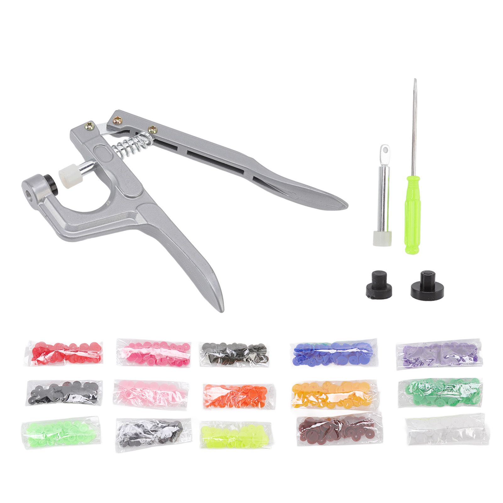 Plastic Snap Set Plastic Stainless Steel Practical Sewing Snaps Fasteners Kit view 4