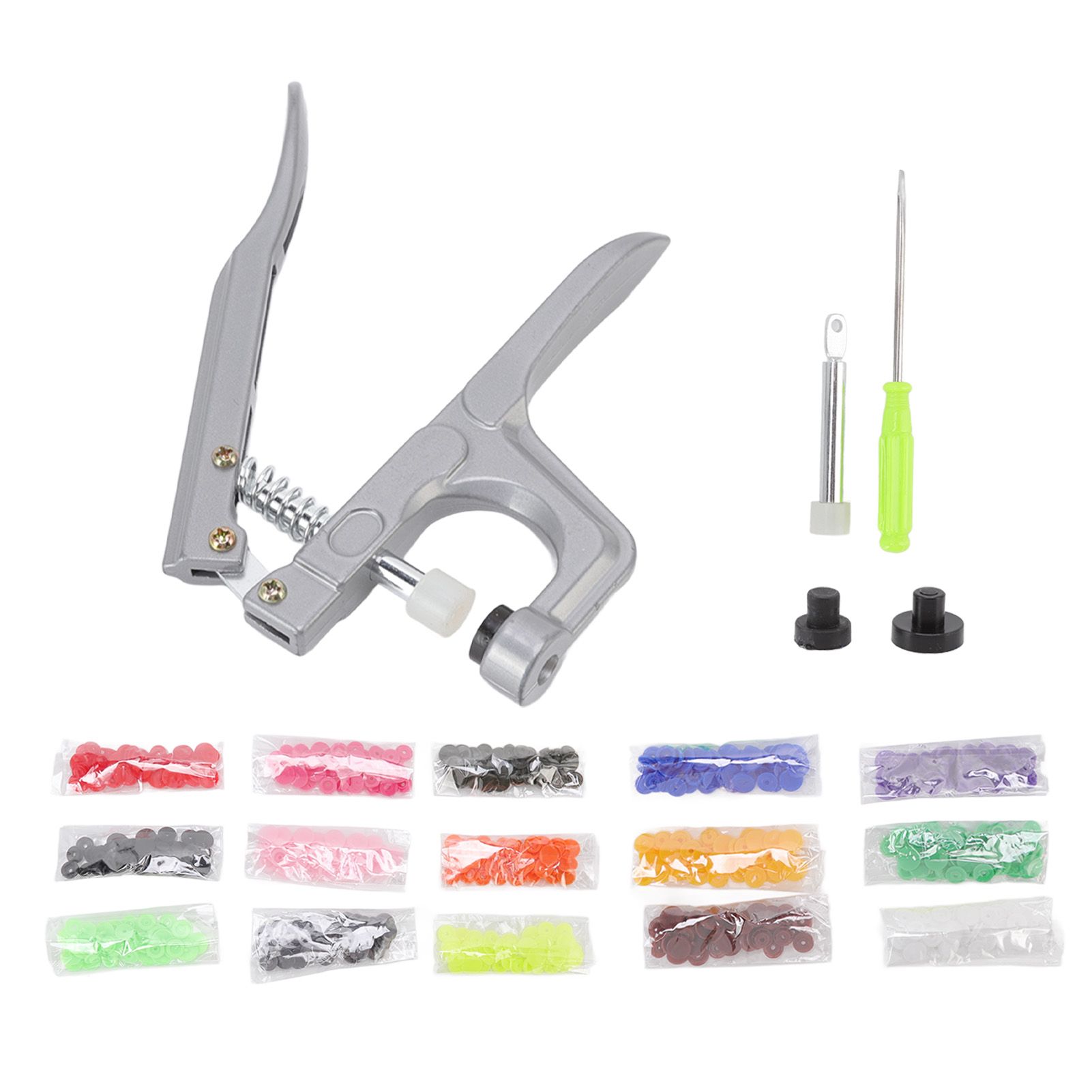 Plastic Snap Set Plastic Stainless Steel Practical Sewing Snaps Fasteners Kit view 5