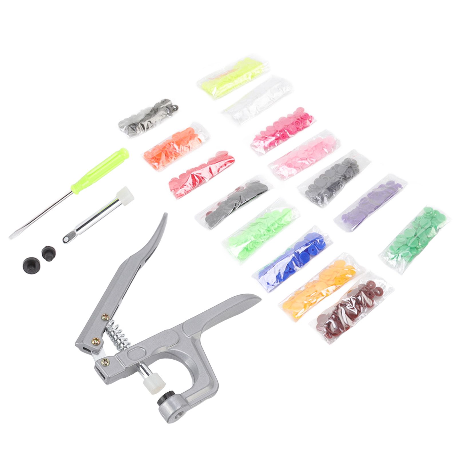 Plastic Snap Set Plastic Stainless Steel Practical Sewing Snaps Fasteners Kit view 6
