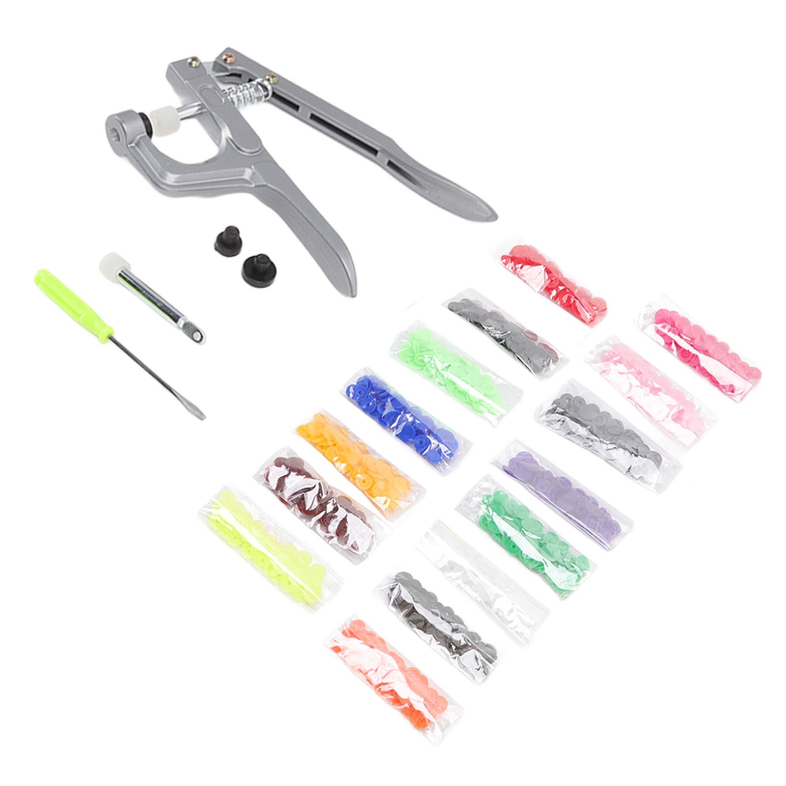 Plastic Snap Set Plastic Stainless Steel Practical Sewing Snaps Fasteners Kit view 7