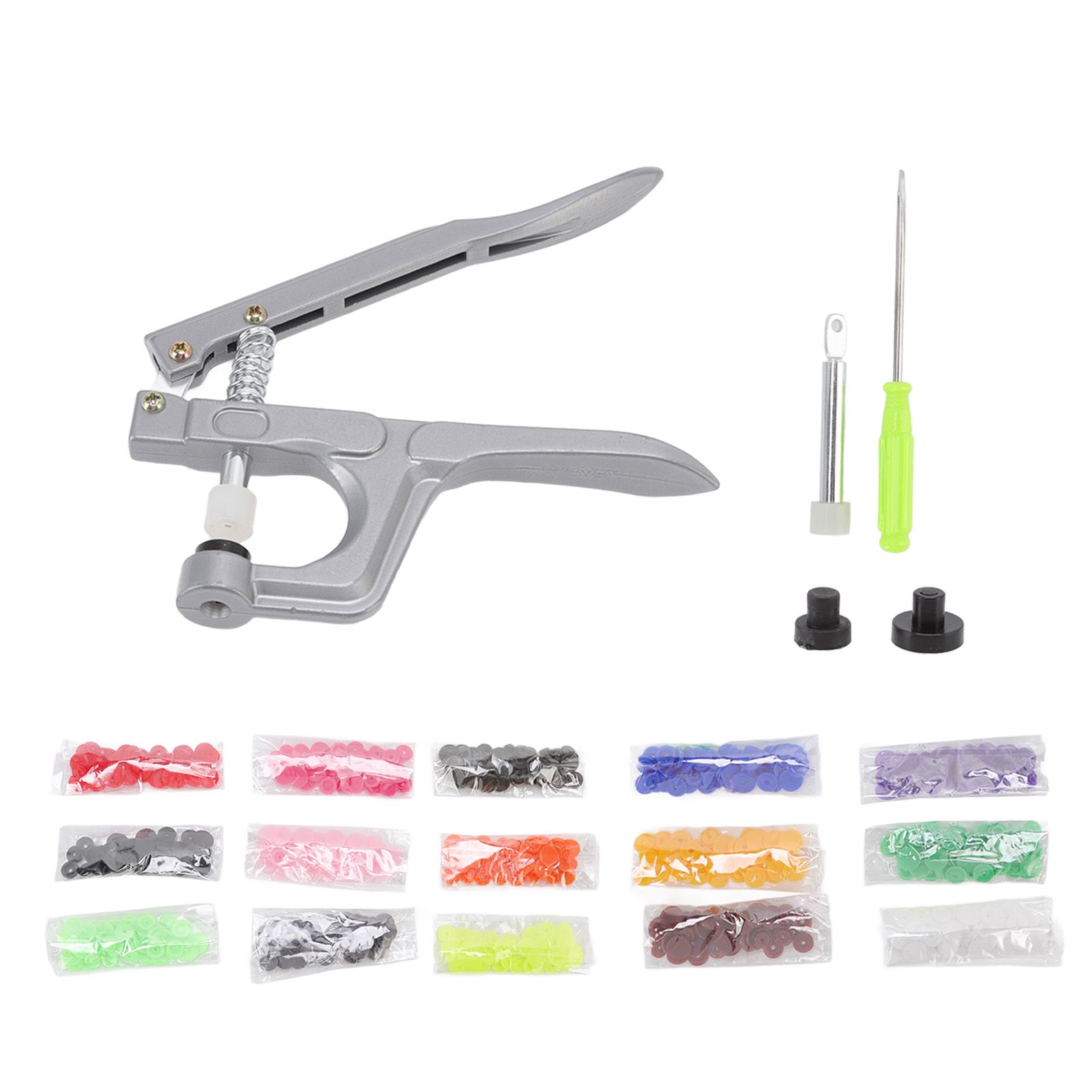 Plastic Snap Set Plastic Stainless Steel Practical Sewing Snaps Fasteners Kit view 9