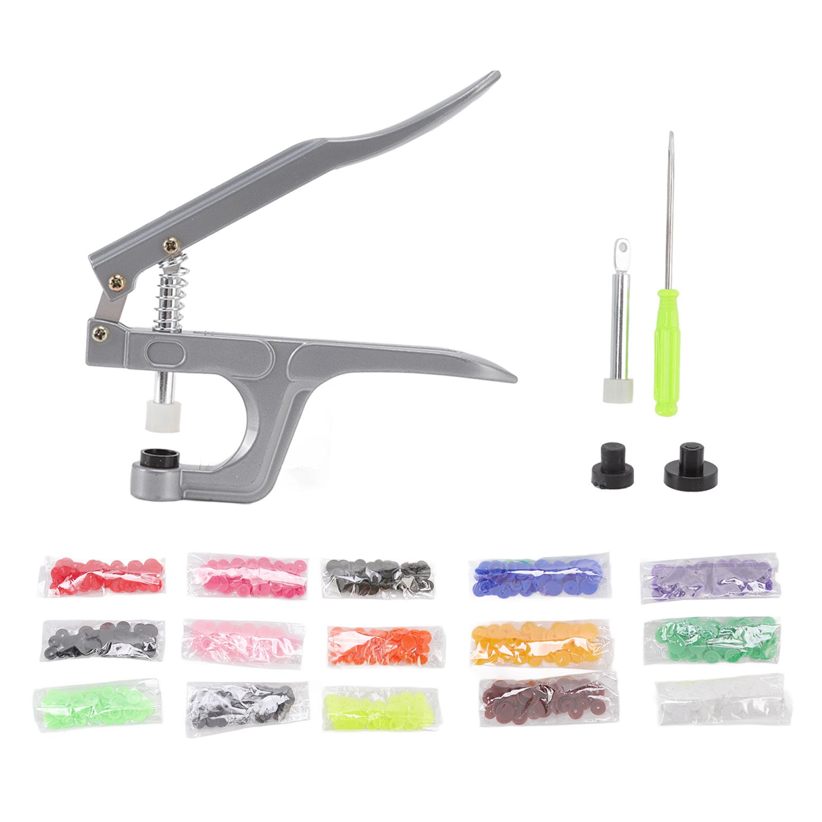 Plastic Snap Set Plastic Stainless Steel Practical Sewing Snaps Fasteners Kit view 10