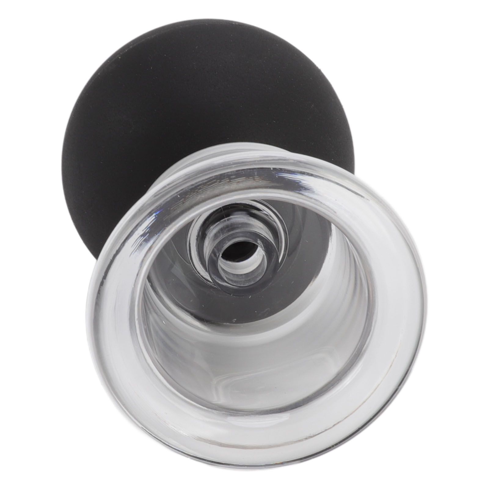 4Pcs Glass Cupping Set Black Silicone Ball Massage Vacuum Suction Cupping for view 9