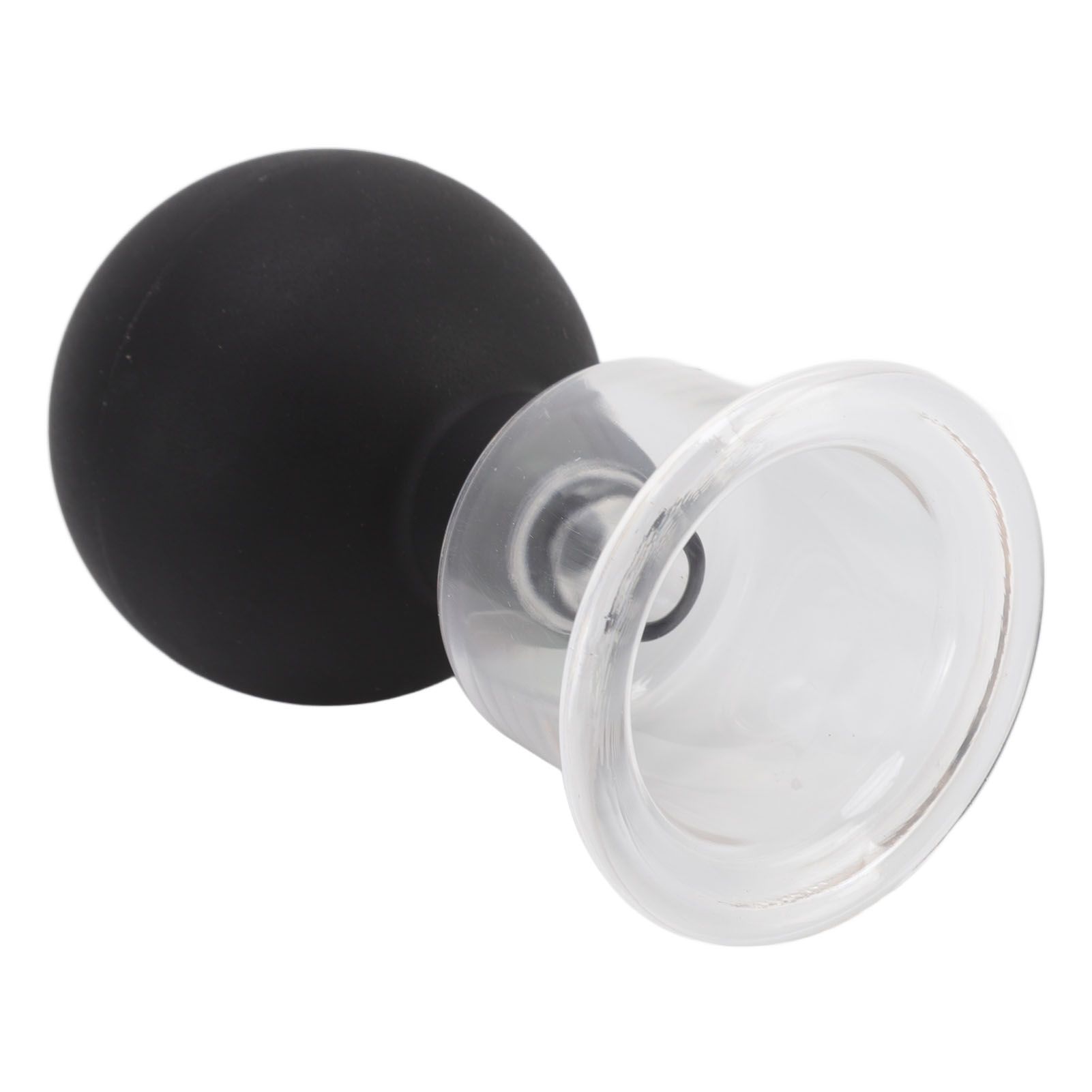 4Pcs Glass Cupping Set Black Silicone Ball Massage Vacuum Suction Cupping for view 10