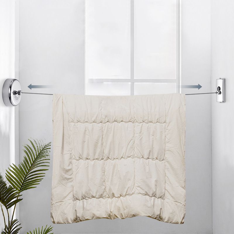 Wall Hanging Clothesline Telescopic Invisible Retractable Dryer Clothes Line view 4