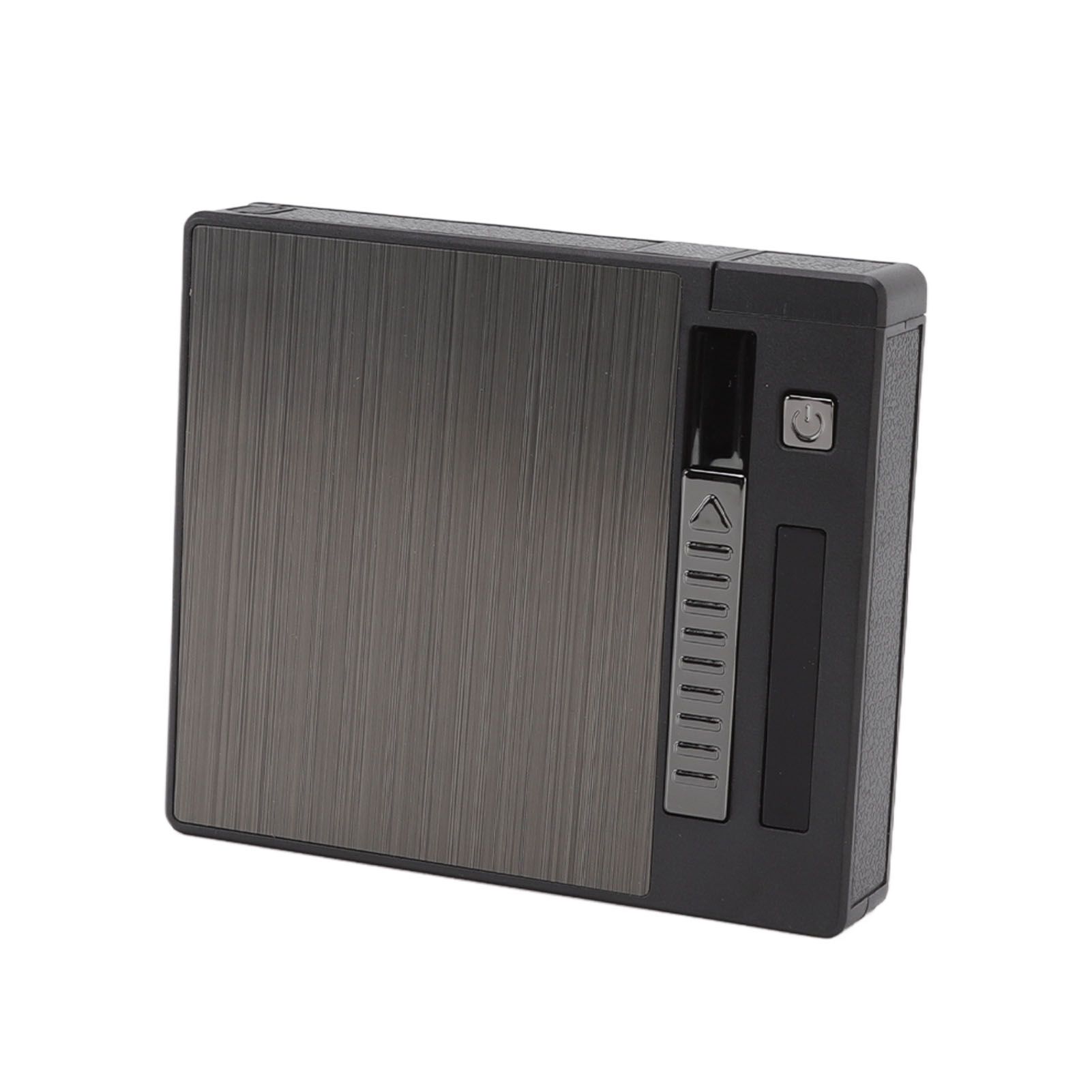 Cigarettes Case Box Automatic Ejection Holder with Dual Arc Lighter USB view 2