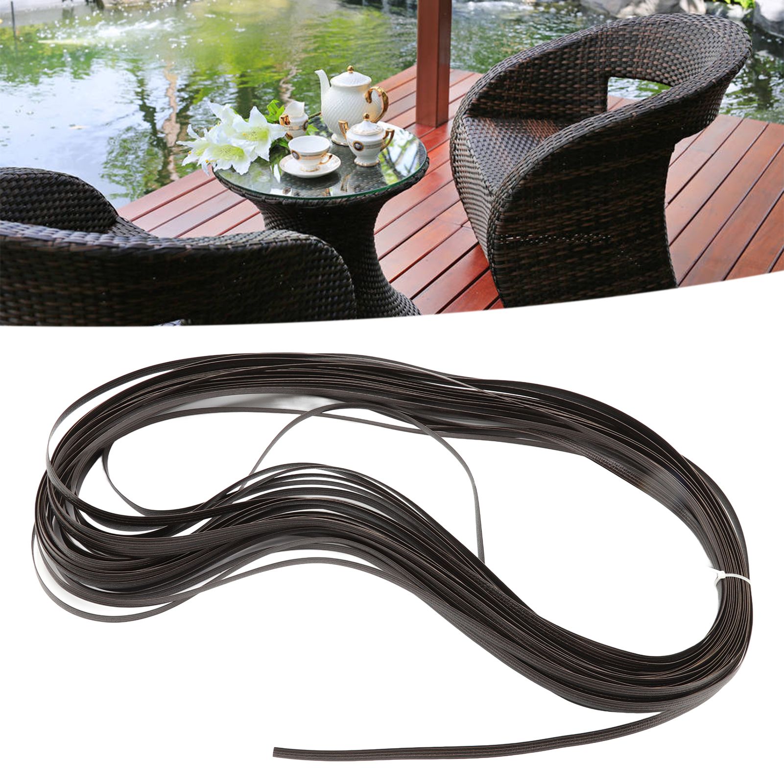 Wicker Repair Kit Plastic Patio Chair Table Sofa Synthetic Rattan Material for view 11