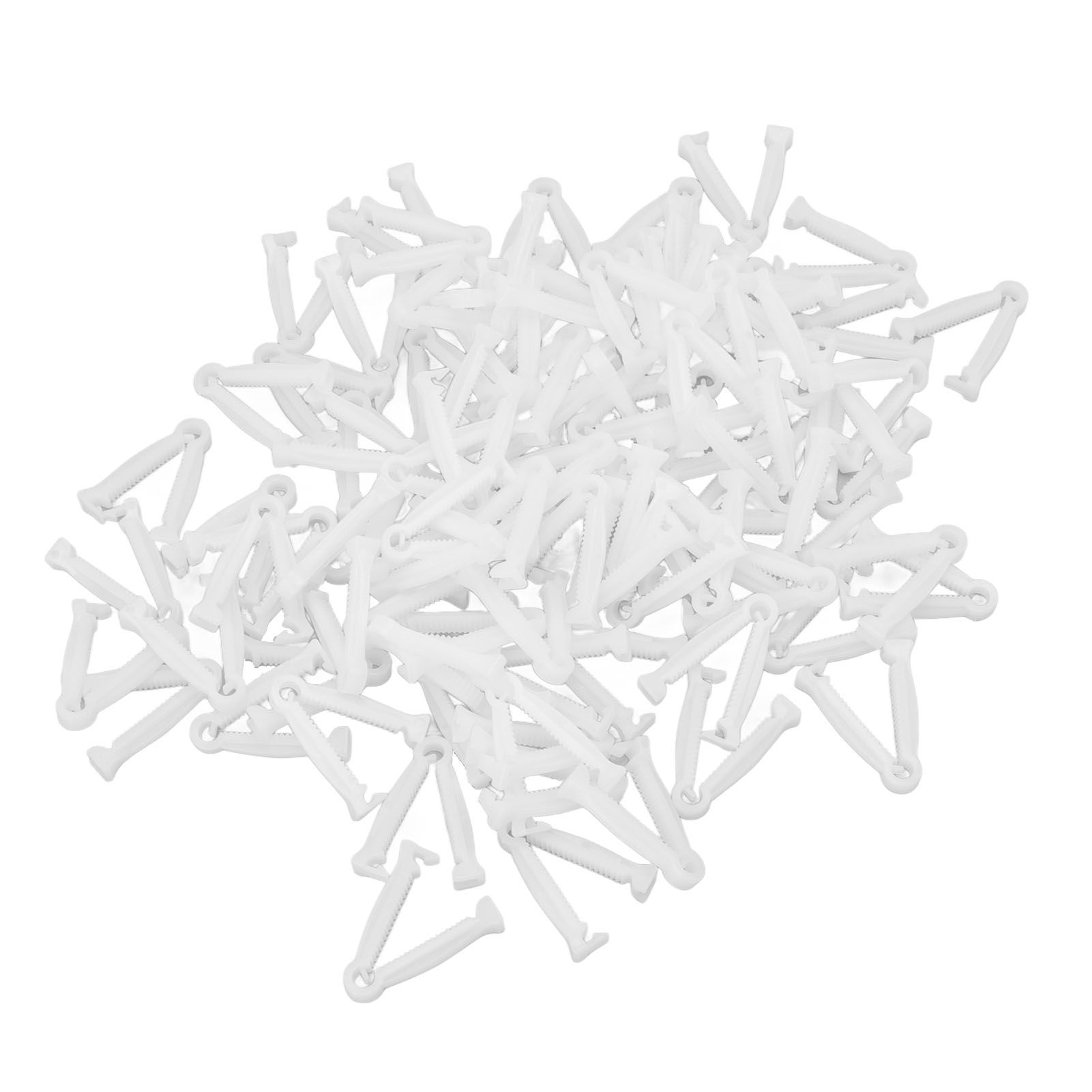 100pcs Pig Umbilical Cord Clamps White Plastic Livestock Umbilical Cord Clips view 5