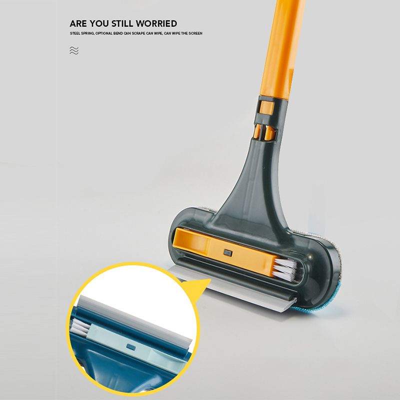 Double Sided Window Screen Wiper and Scrapper Multifunctional Window Squeegee view 3