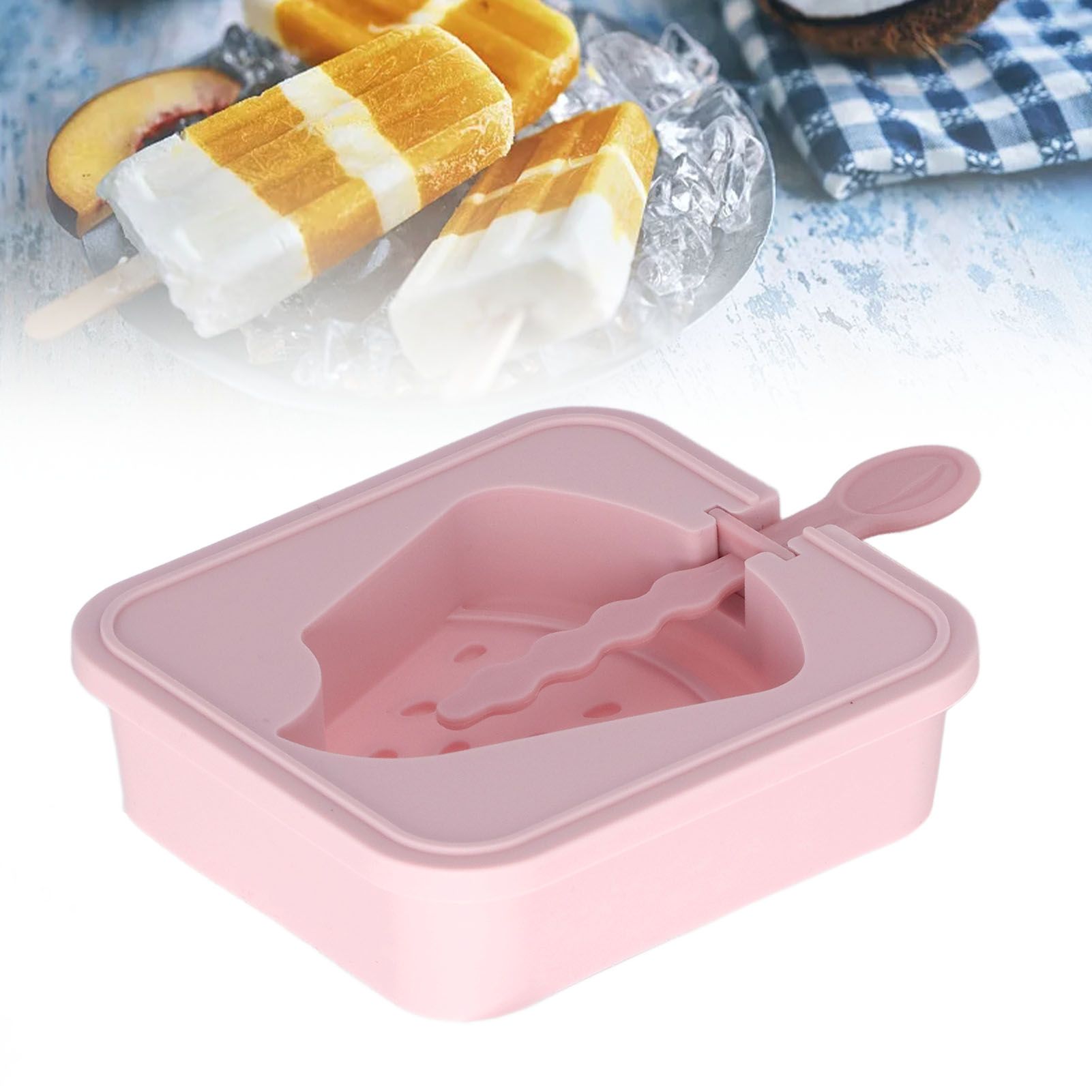 Popsicle Molds Reusable Stackable DIY Silicone Ice Cream Popsicle Cakesickle view 12