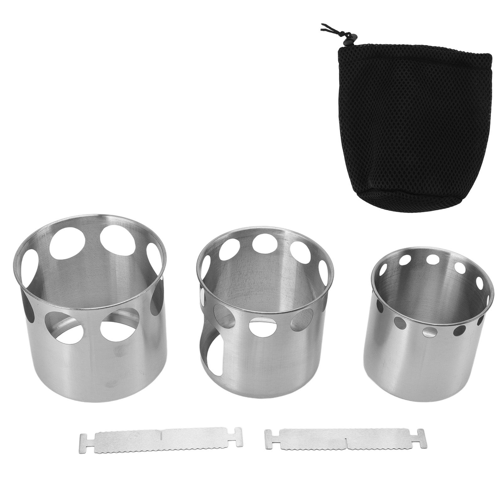Wood Burning Camp Stove Stainless Steel Portable Stove for Wood Branches