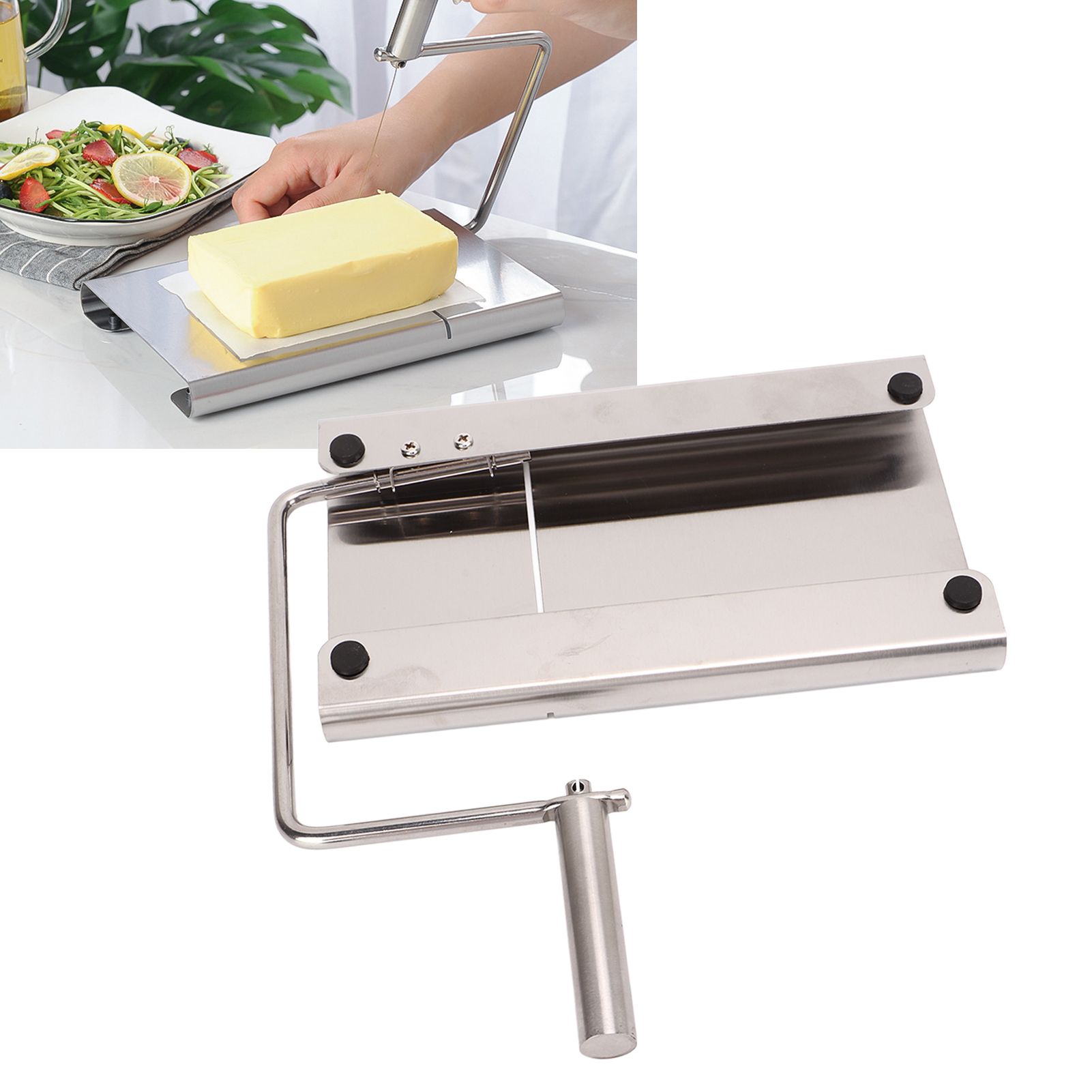 Wire Cheese Cutter Stainless Steel Kitchen Slicing Cutting Baking Tool Knife view 12