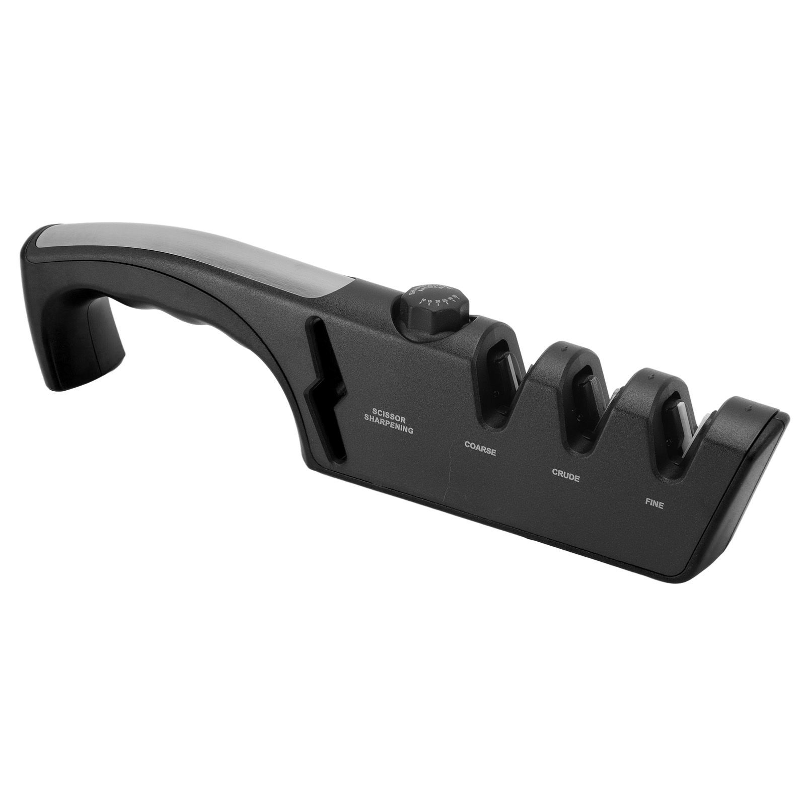 Knife Sharpener Diamond Black Ergonomic Multifunctional Adjustable 3 Stages view 2