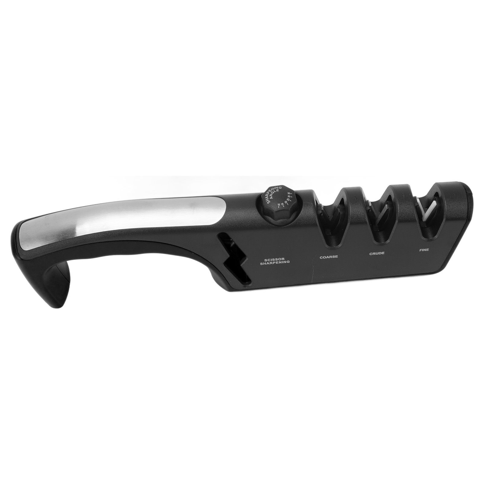 Knife Sharpener Diamond Black Ergonomic Multifunctional Adjustable 3 Stages view 4