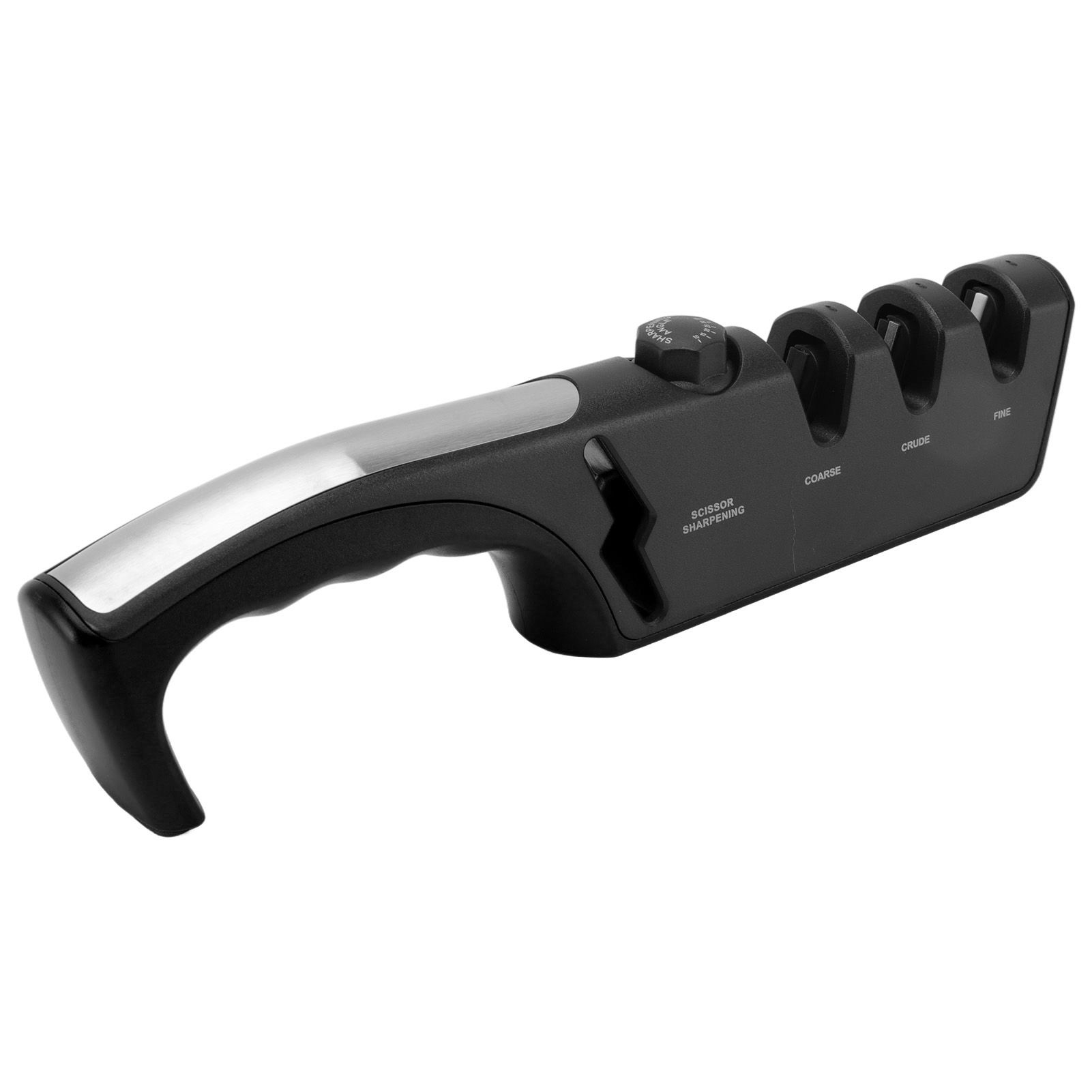 Knife Sharpener Diamond Black Ergonomic Multifunctional Adjustable 3 Stages view 5