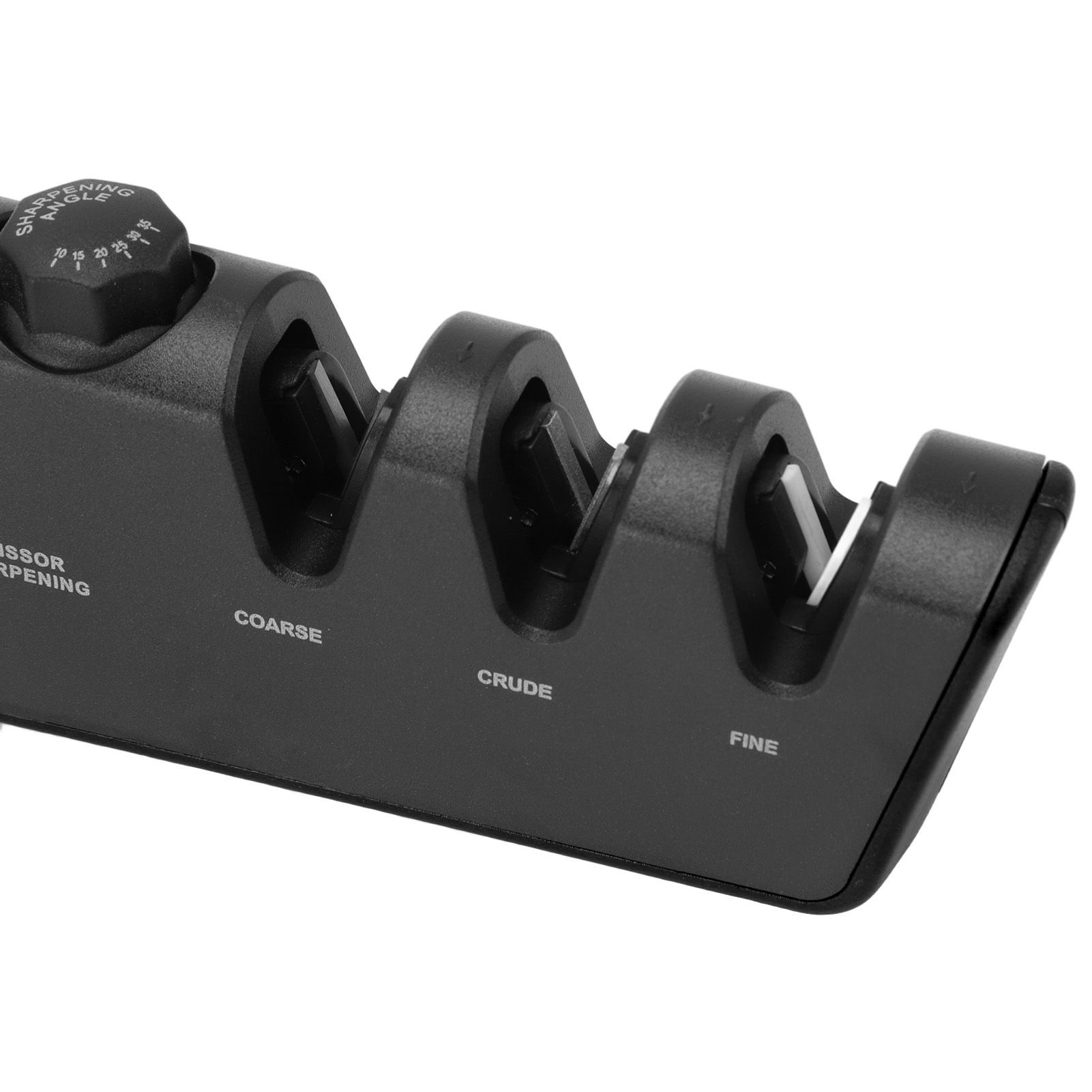 Knife Sharpener Diamond Black Ergonomic Multifunctional Adjustable 3 Stages view 13