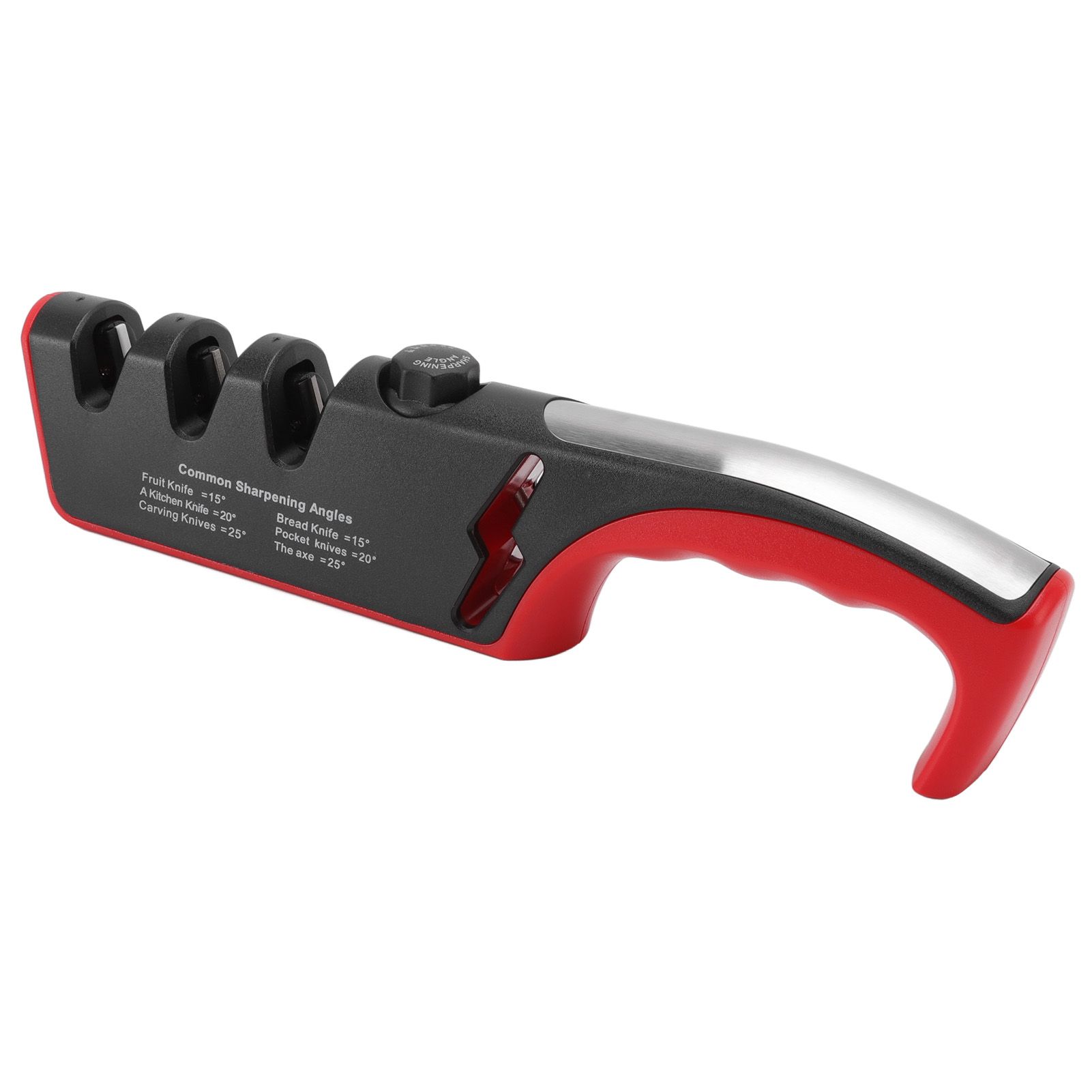 Knife Sharpener Diamond Black Ergonomic Multifunctional Adjustable 3 Stages view 7