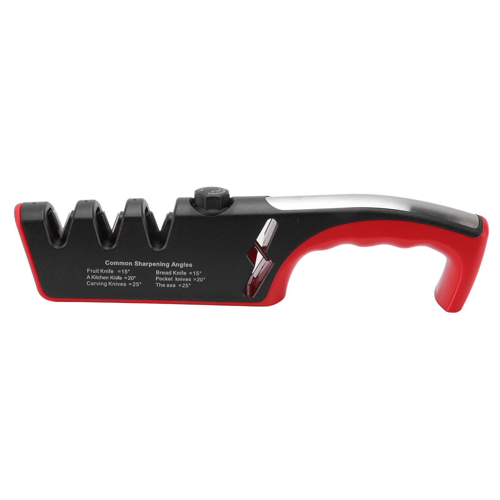 Knife Sharpener Diamond Black Ergonomic Multifunctional Adjustable 3 Stages view 8