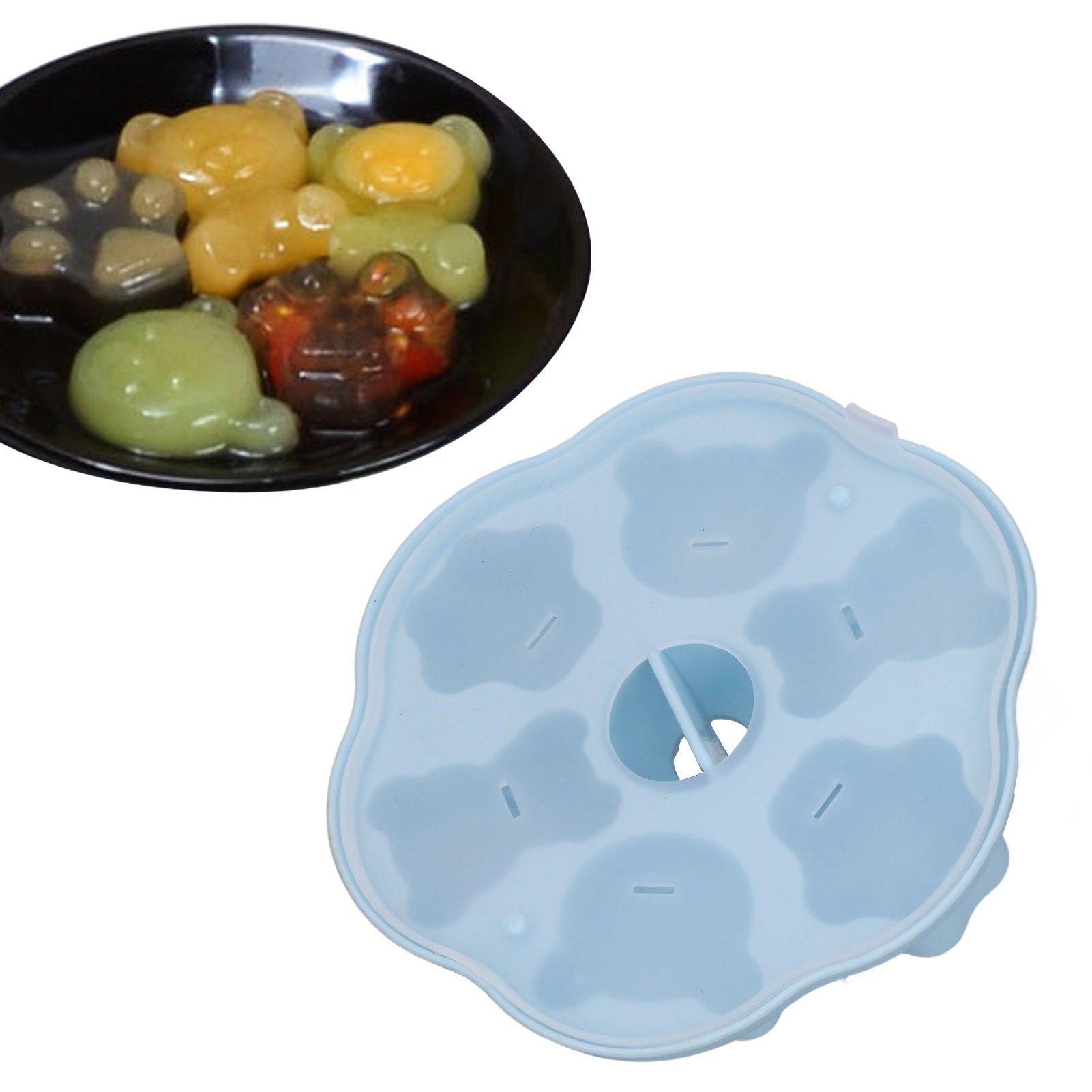 Jelly Mold Silicone Lovely Bear Cat Paw Ice Cube Cake Pudding Kitchen Mould view 11