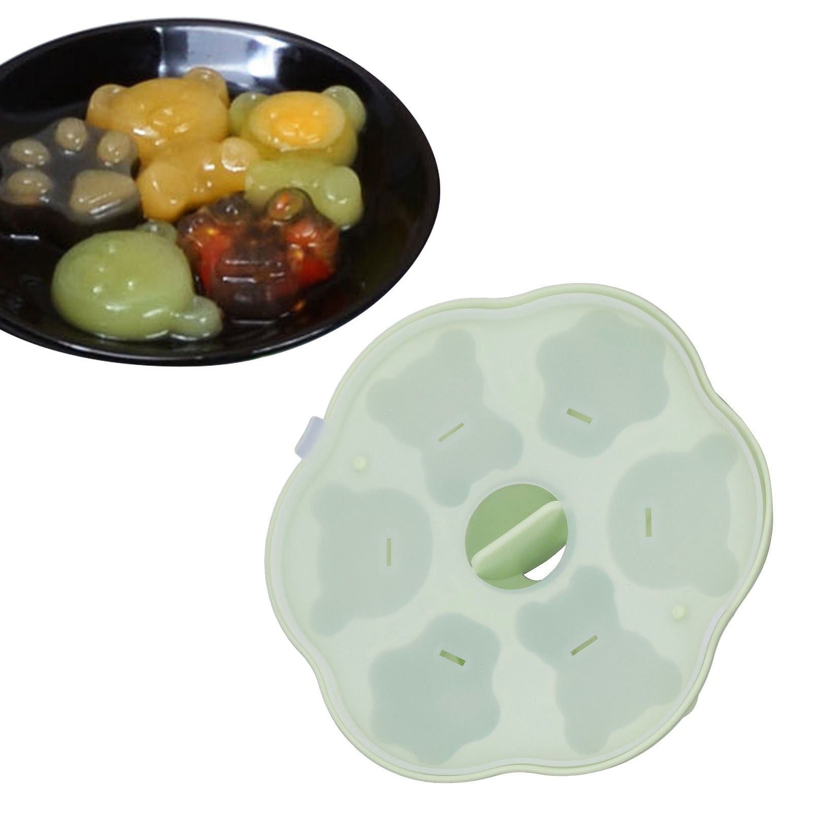 Jelly Mold Silicone Lovely Bear Cat Paw Ice Cube Cake Pudding Kitchen Mould view 11