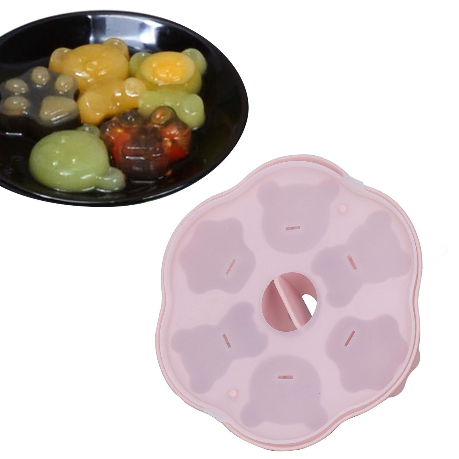 Jelly Mold Silicone Lovely Bear Cat Paw Ice Cube Cake Pudding Kitchen Mould view 11