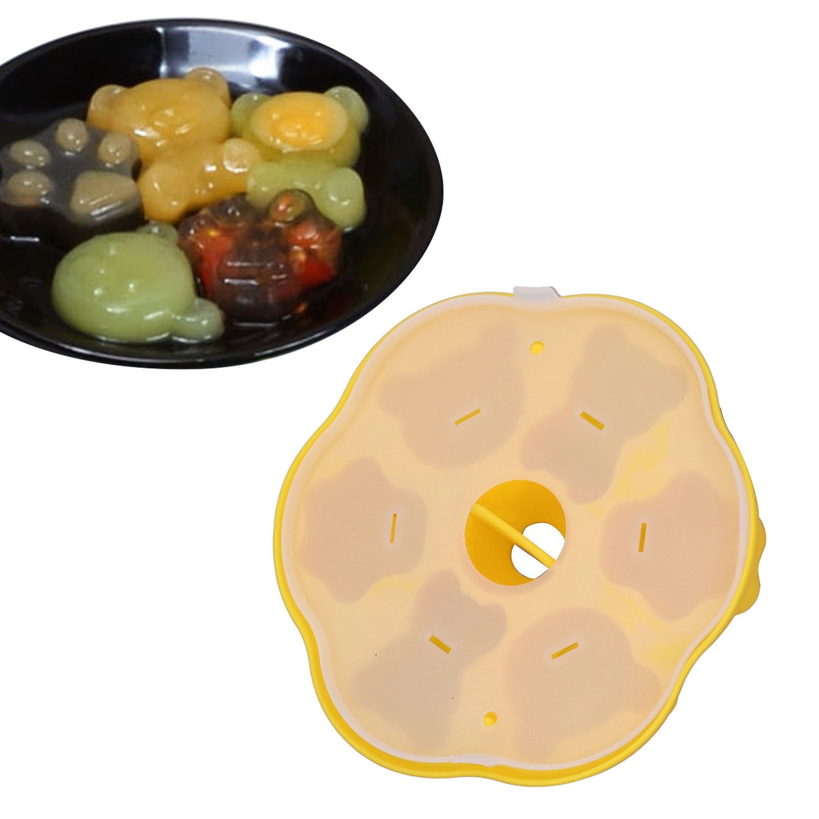 Jelly Mold Silicone Lovely Bear Cat Paw Ice Cube Cake Pudding Kitchen Mould view 11
