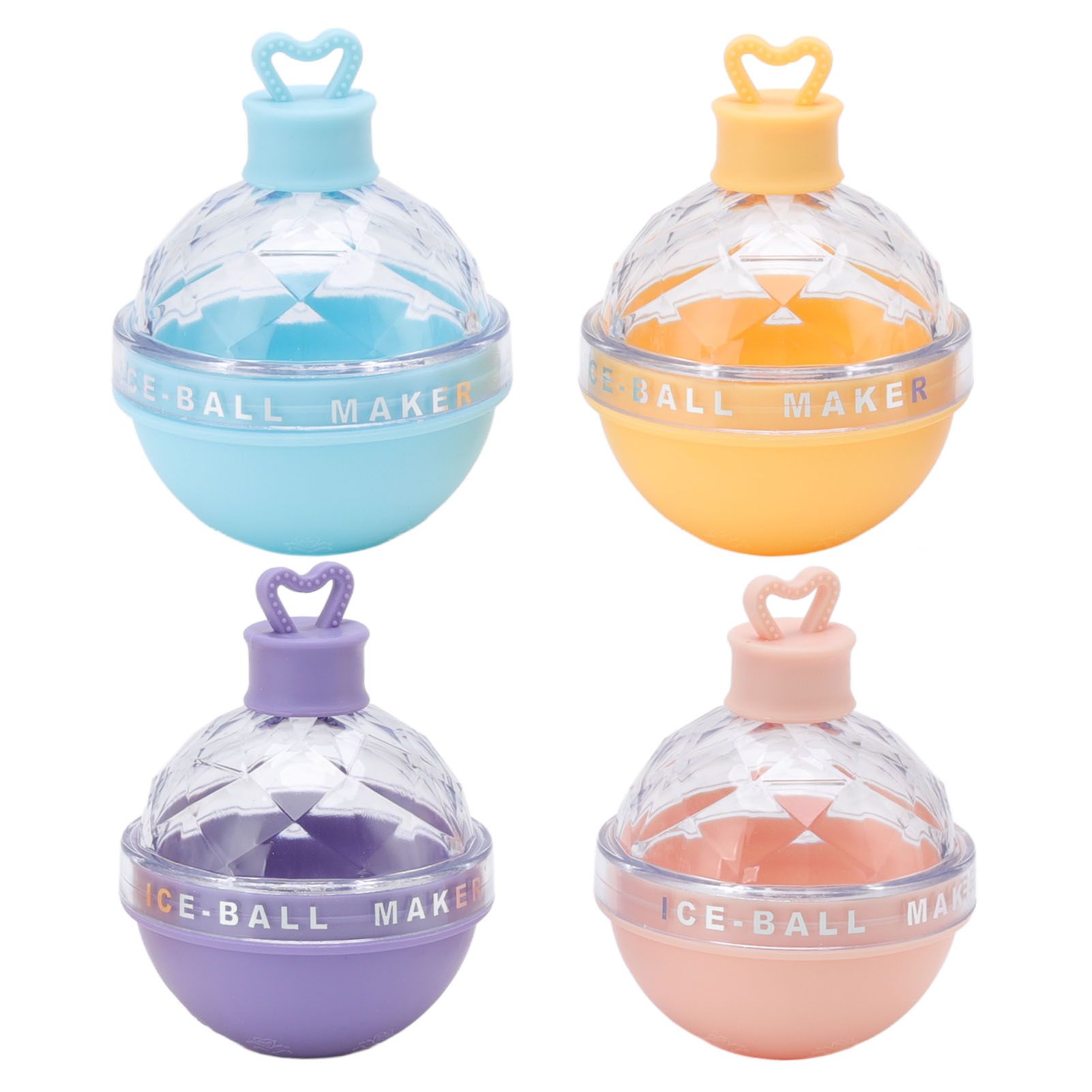 4 PCS Ice Hockey Mold Innovative Large Round Ball Ice Mold Spherical Ice Tray