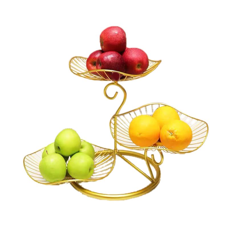 Nordic Style 3 Tier Fruit Basket Modern Multi Layer Fruit Snack Storage Basket