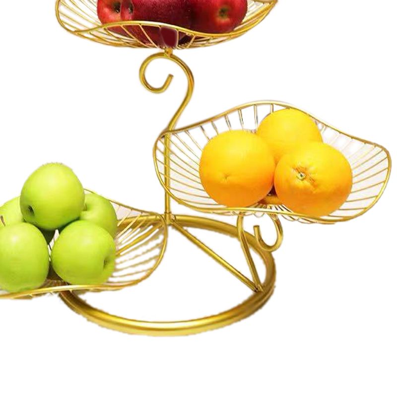 Nordic Style 3 Tier Fruit Basket Modern Multi Layer Fruit Snack Storage Basket view 3