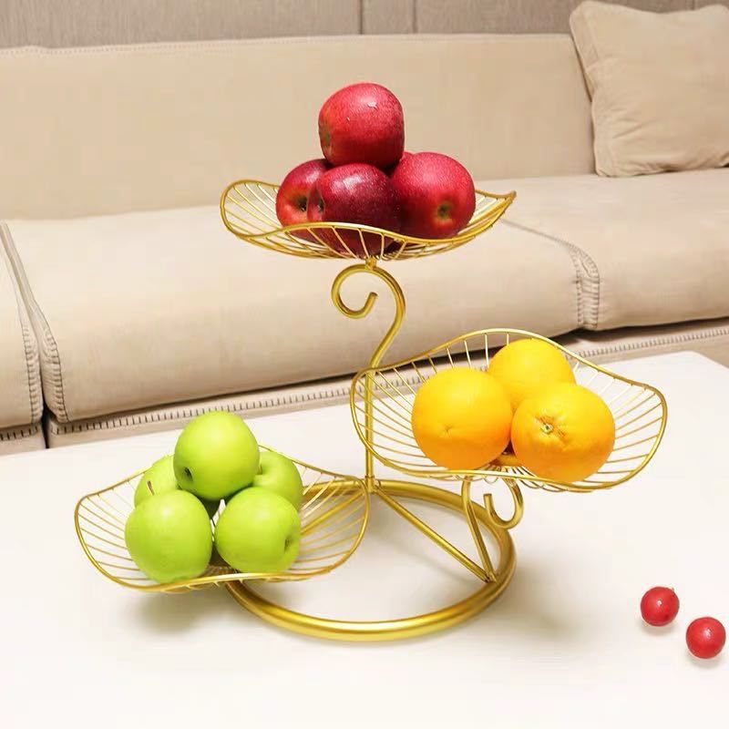 Nordic Style 3 Tier Fruit Basket Modern Multi Layer Fruit Snack Storage Basket view 5